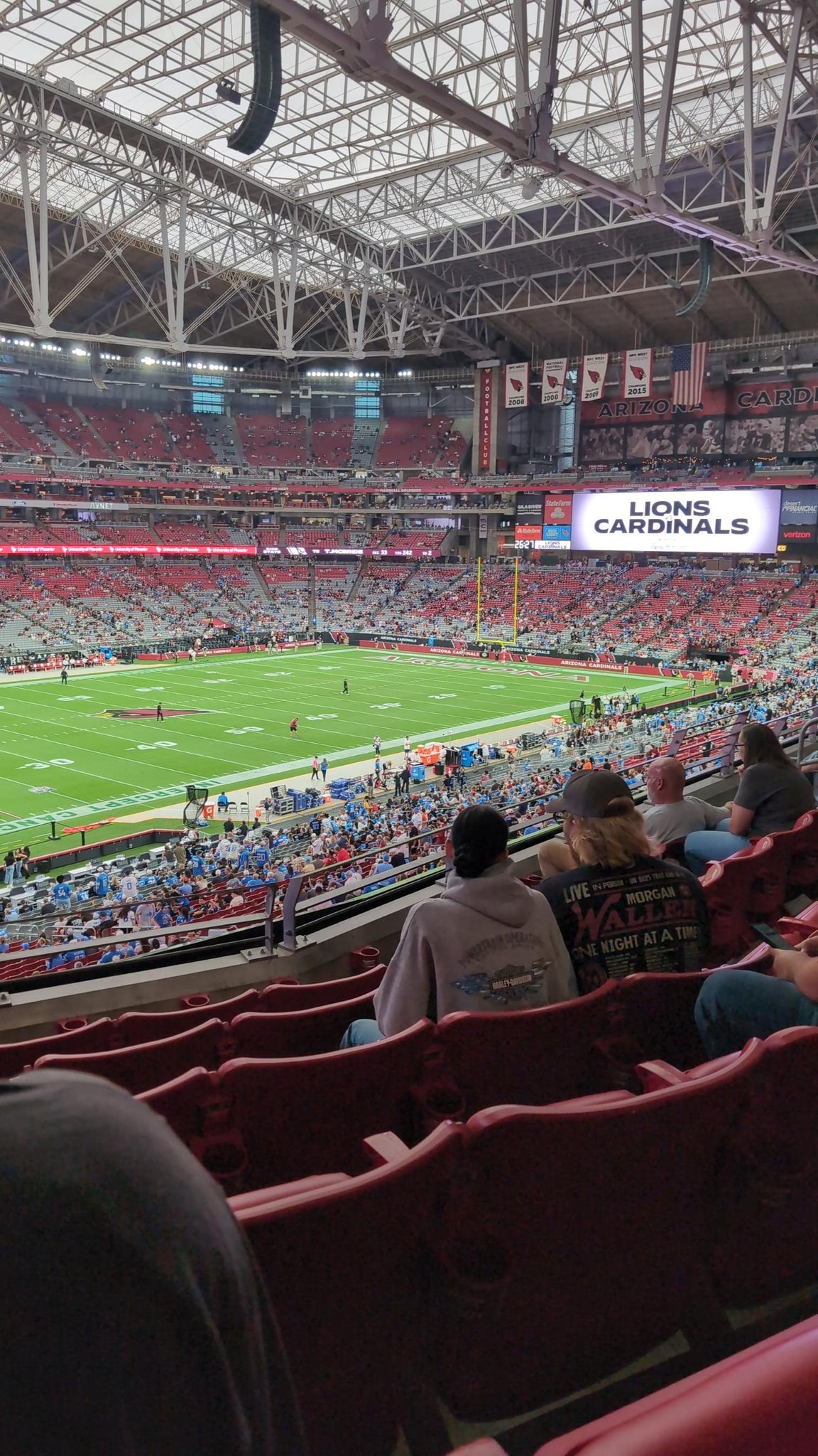 Real Fan View taken from Section 243 at State Farm Stadium by Jessica W