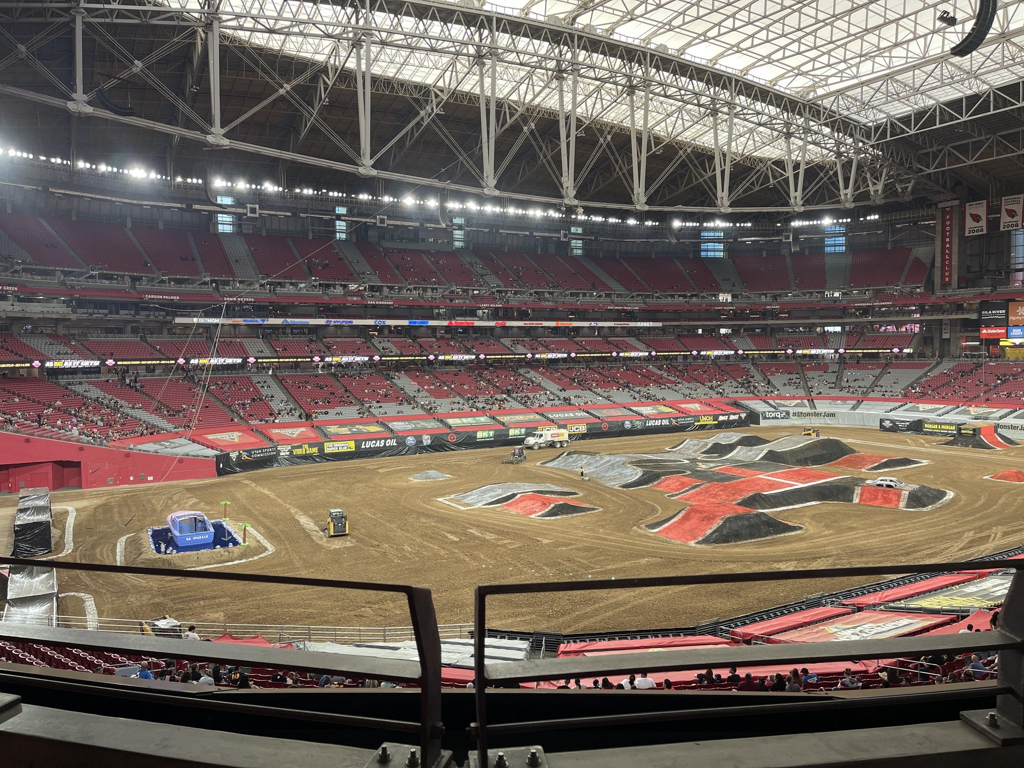 Real Fan View taken from Section 245 at State Farm Stadium by Matthew M