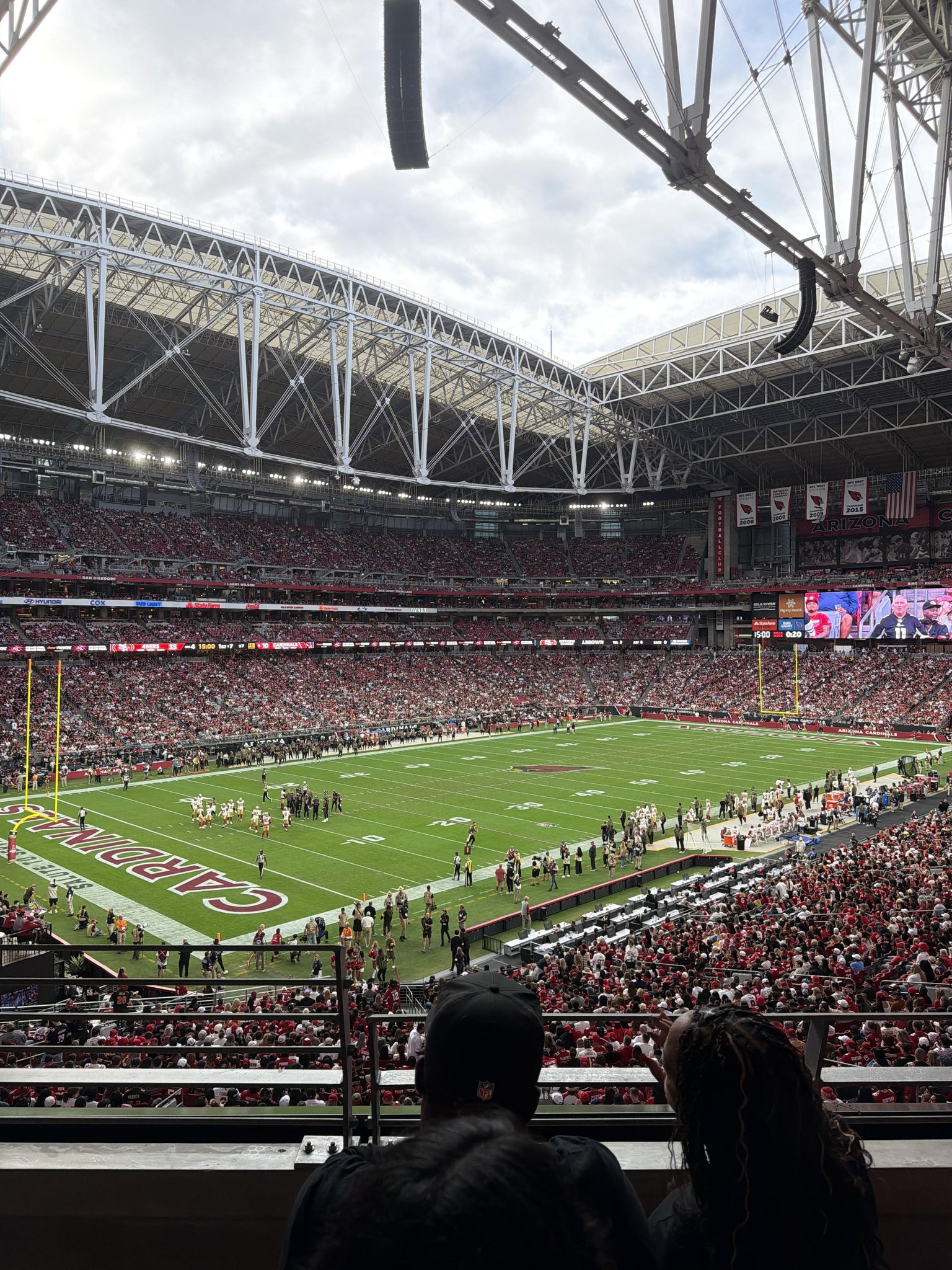 Real Fan View taken from Section 245 at State Farm Stadium by Venessa E