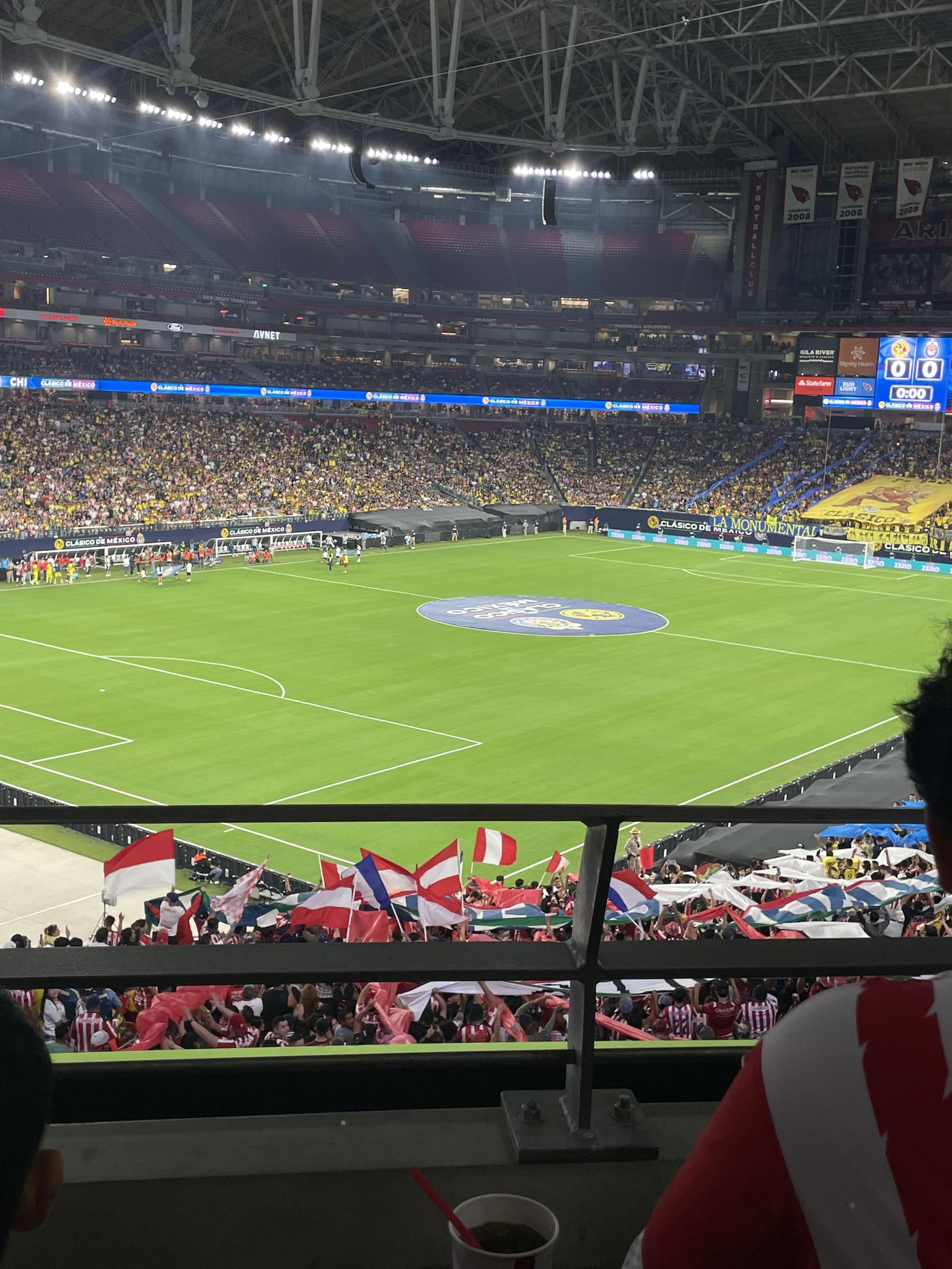 Real Fan View taken from Section 246 at State Farm Stadium by Marley G