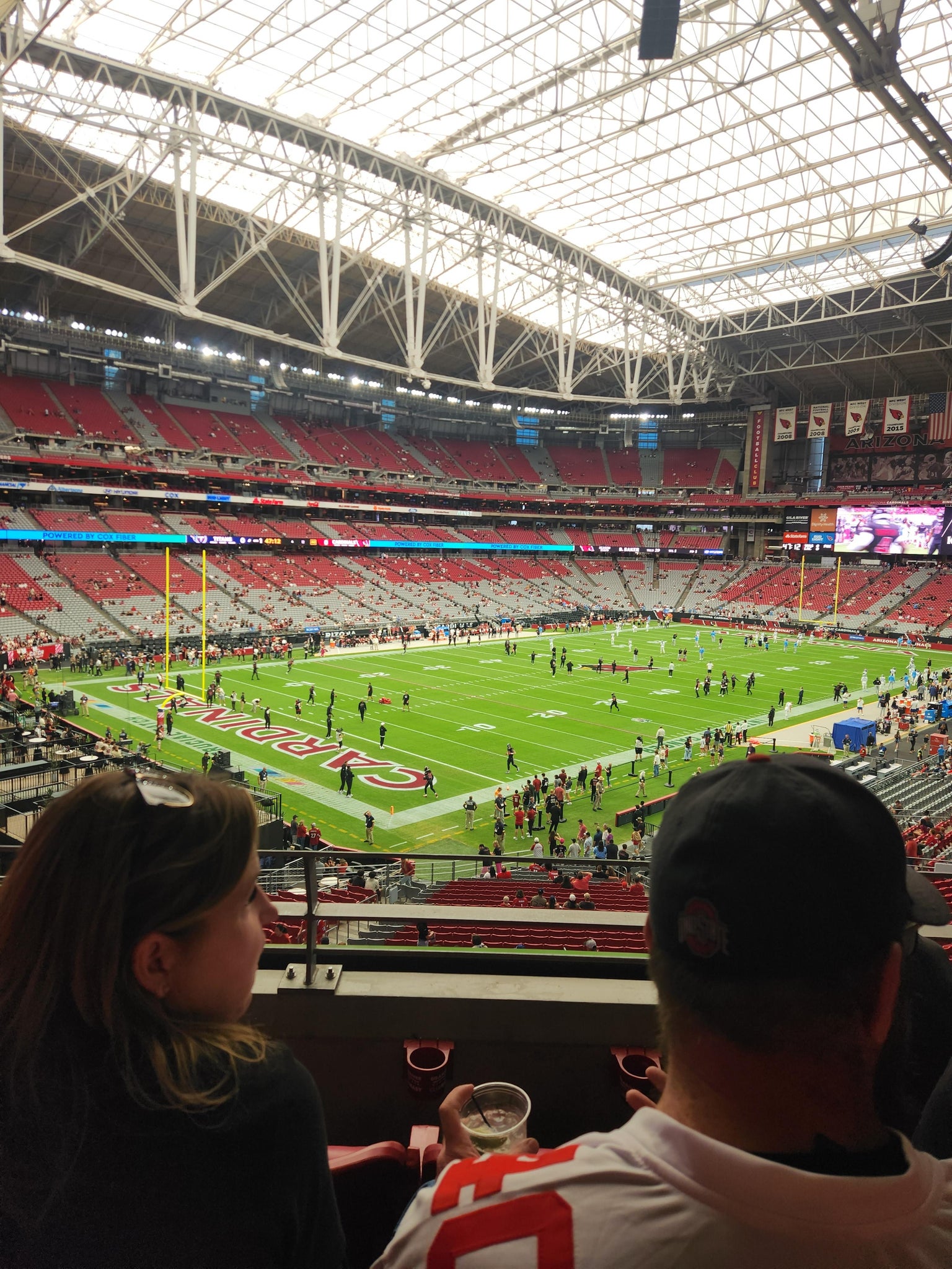 Real Fan View taken from Section 246 at State Farm Stadium by Doug K