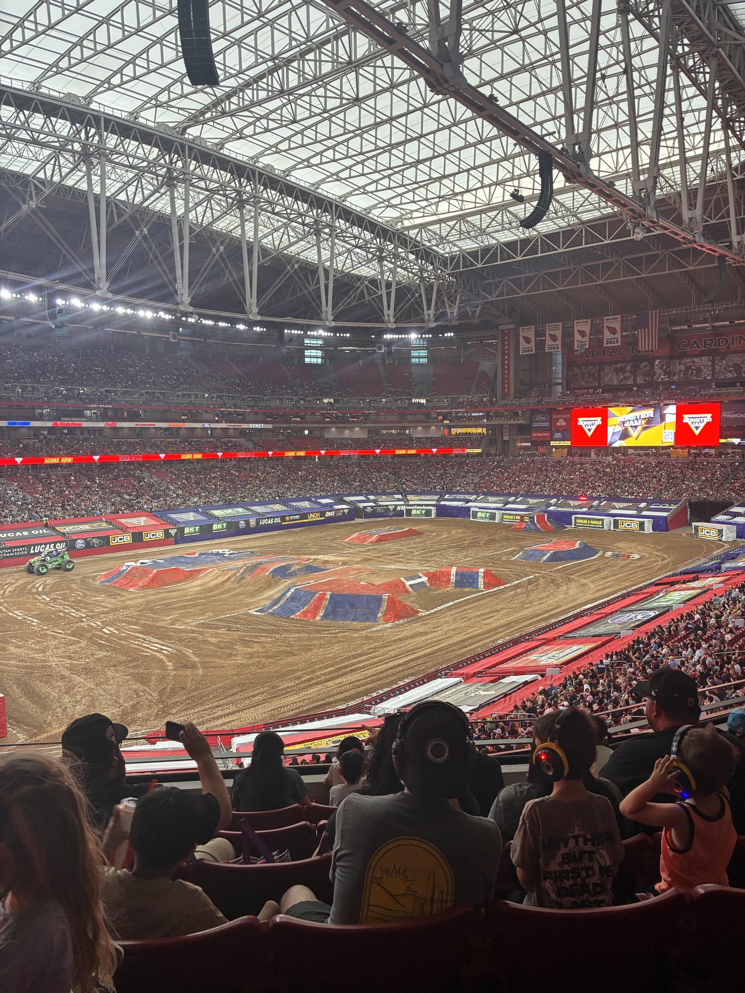 Real Fan View taken from Section 246 at State Farm Stadium by Caleb J