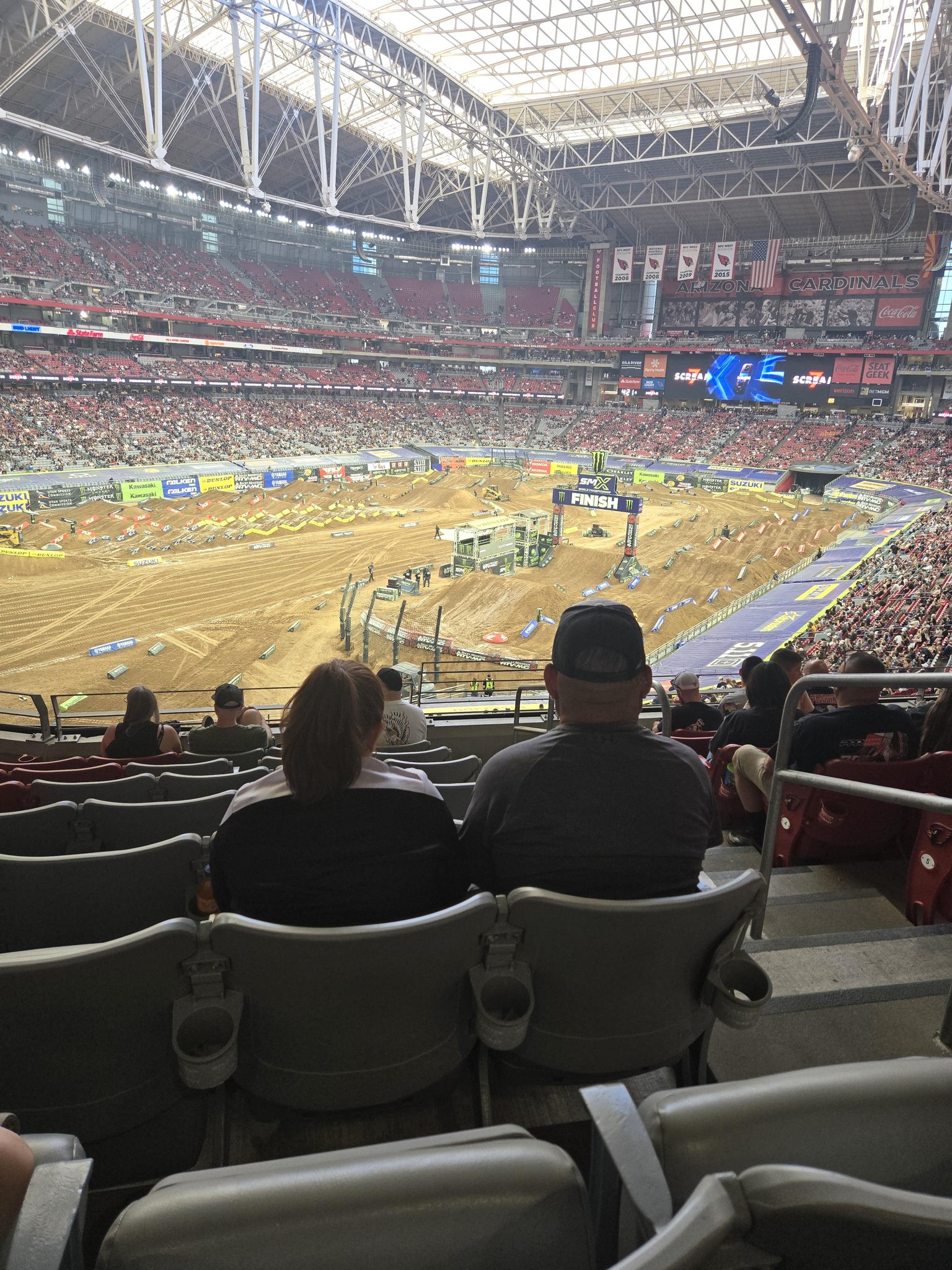 Real Fan View taken from Section 247 at State Farm Stadium by John M