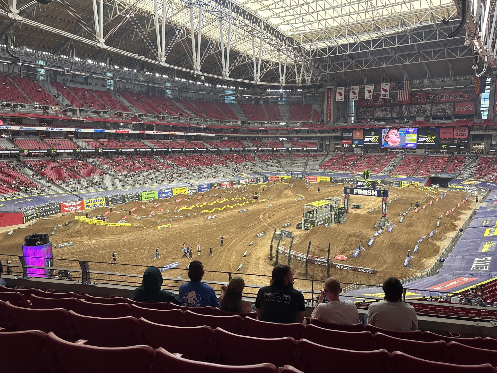 Real Fan View taken from Section 248 at State Farm Stadium by Stephen M