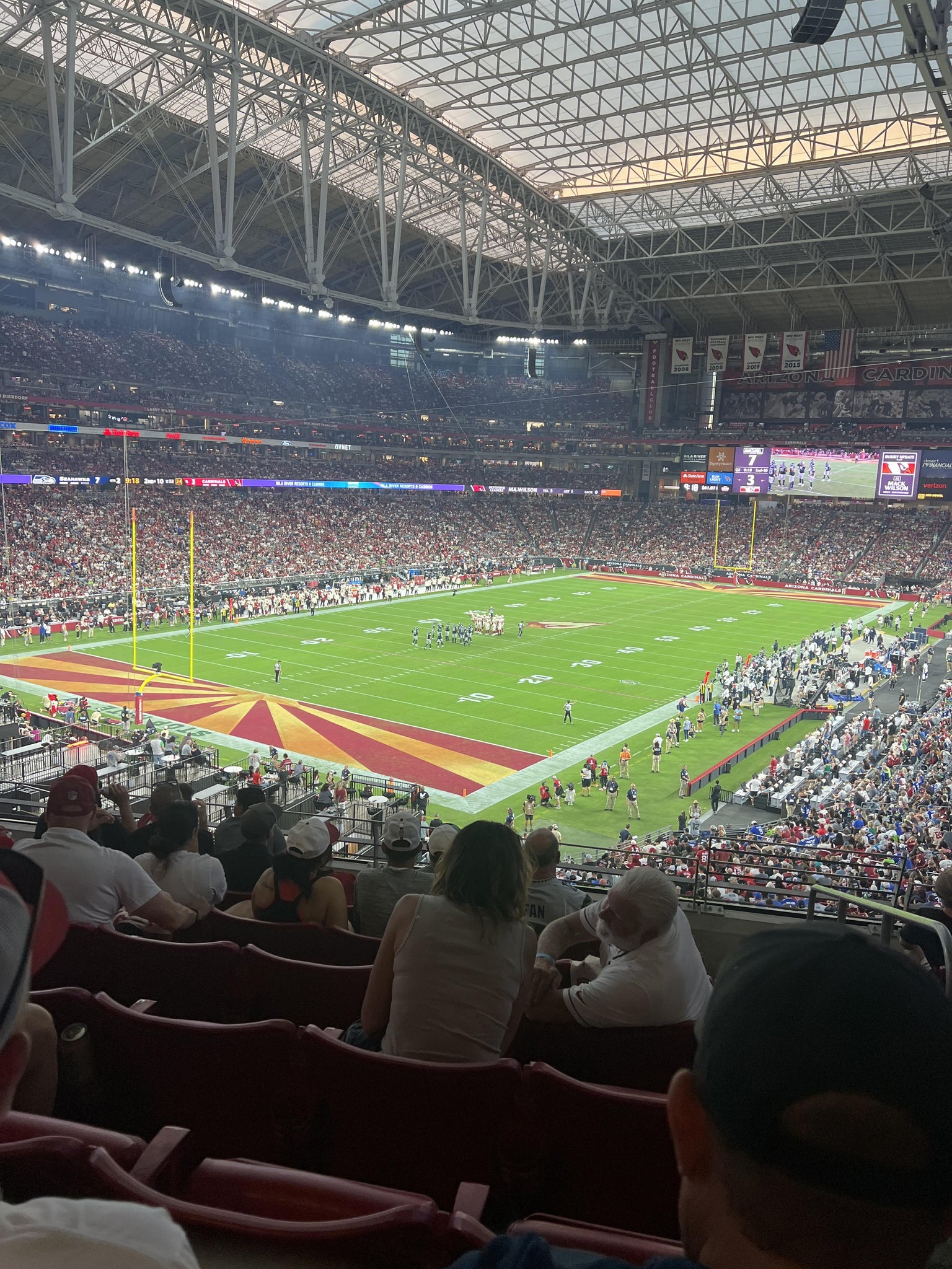 Real Fan View taken from Section 248 at State Farm Stadium by Shawn D
