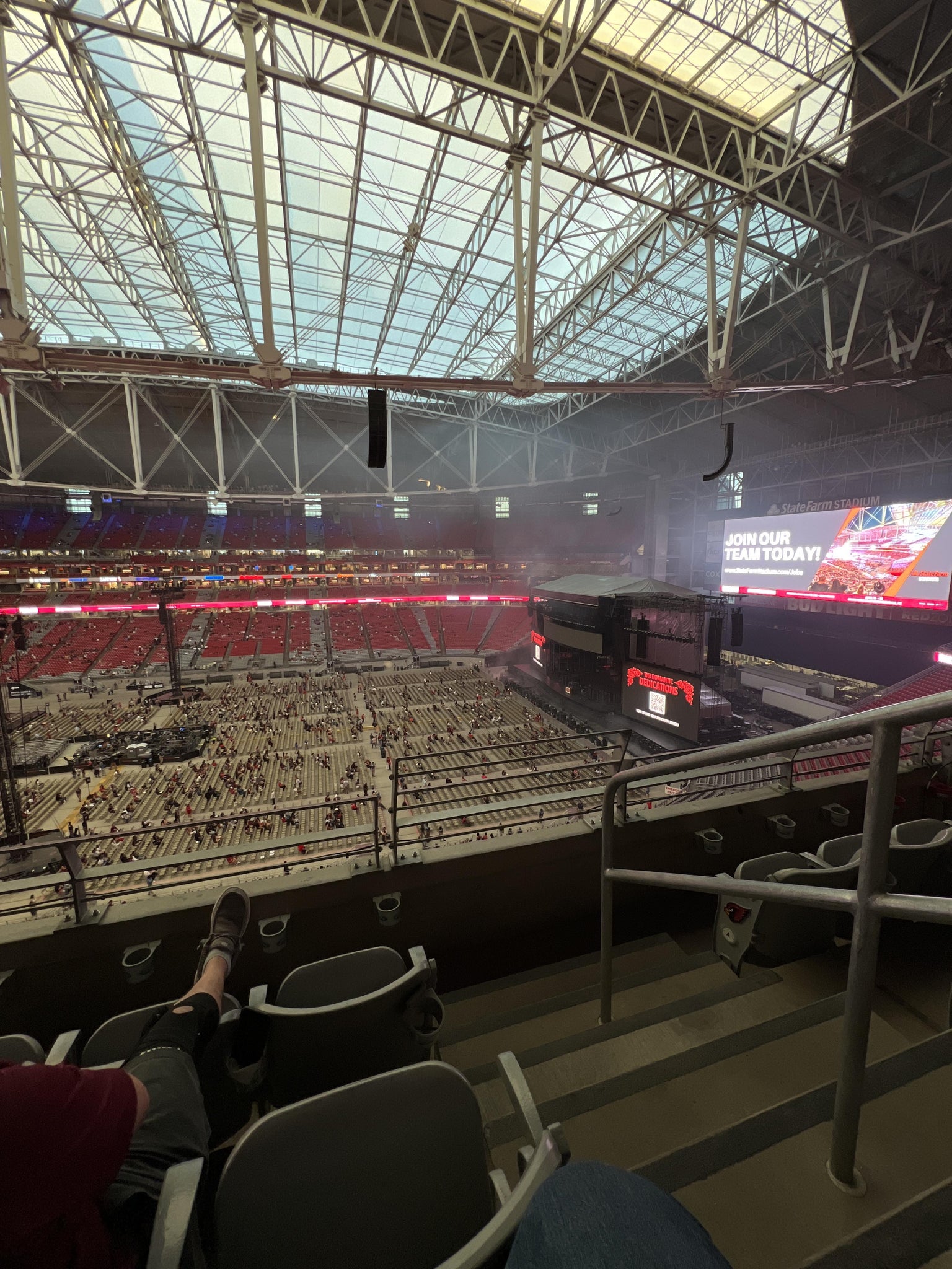 Real Fan View taken from Section 411 at State Farm Stadium by Precious Z