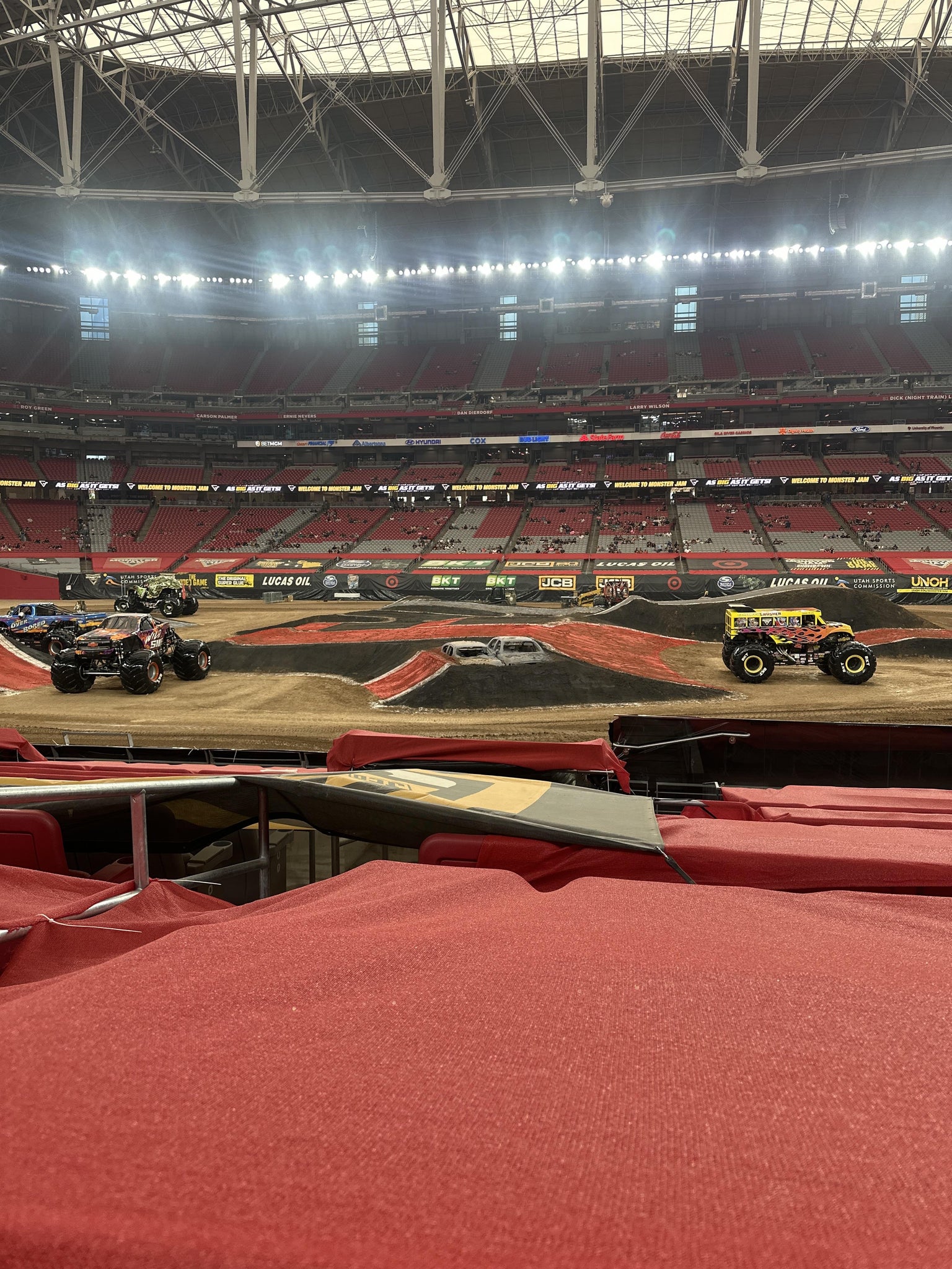 Real Fan View taken from Casa Roja A at State Farm Stadium by Andrew L