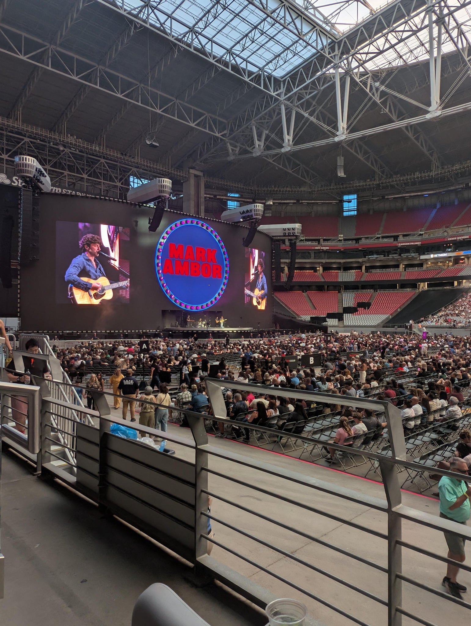 Real Fan View taken from Casa Roja B at State Farm Stadium by Jazmin F