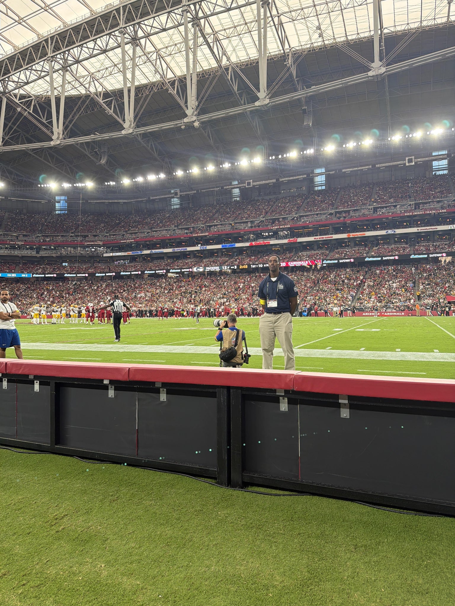 Real Fan View taken from East Field Seats at State Farm Stadium by Rich N