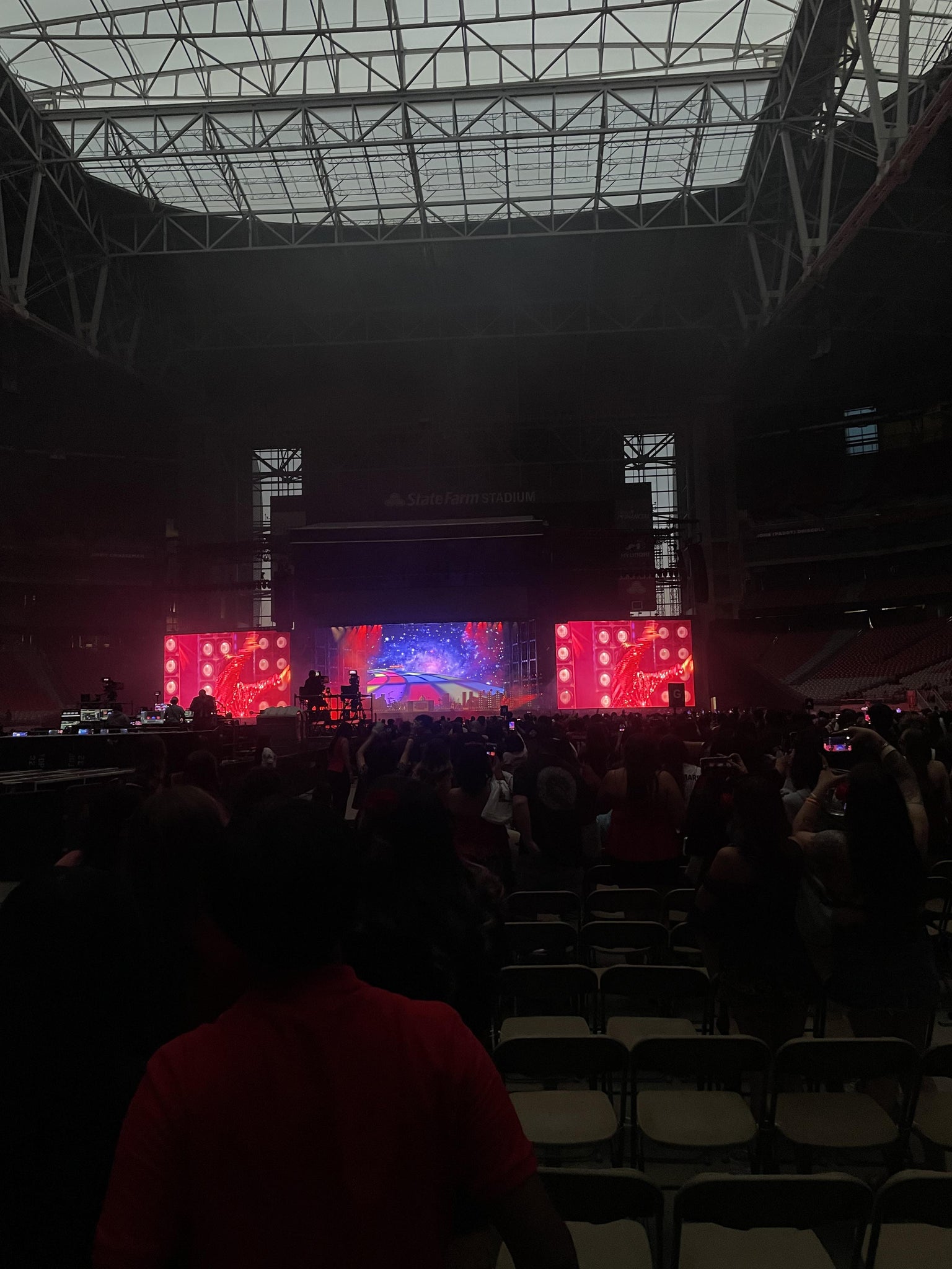 Real Fan View taken from Field L at State Farm Stadium by Ashley O