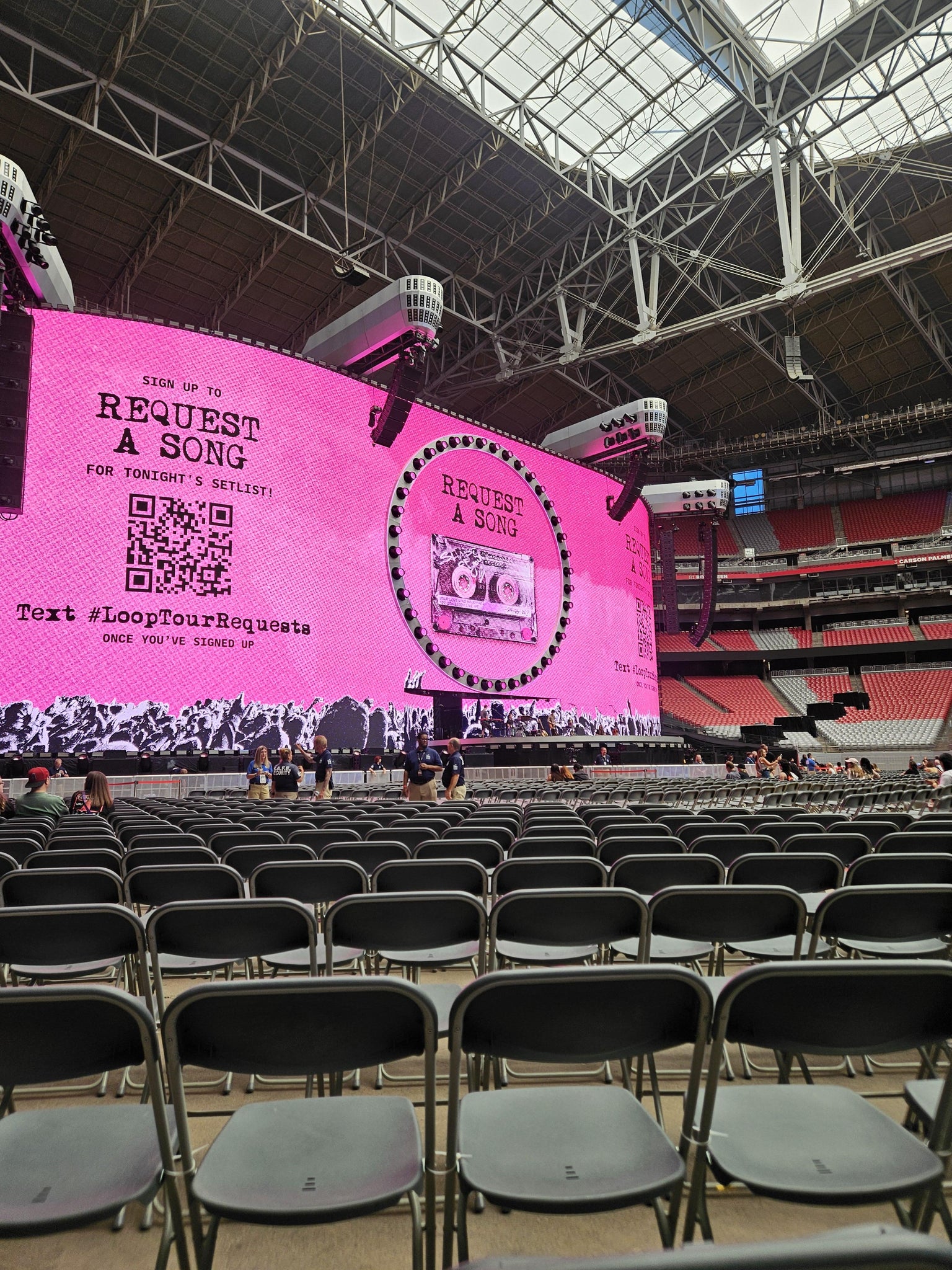 Real Fan View taken from Floor A at State Farm Stadium by Karla R