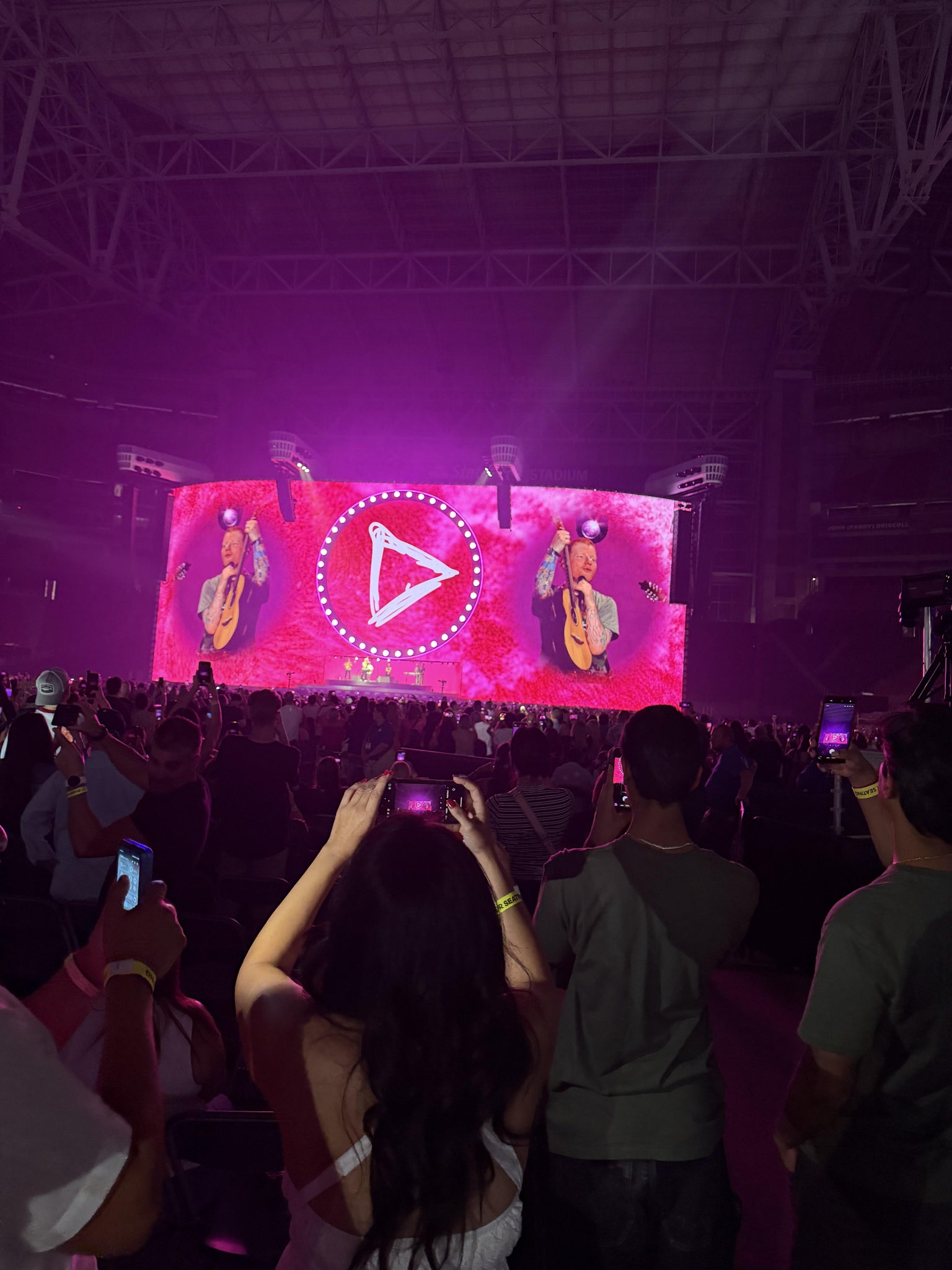 Real Fan View taken from Floor J at State Farm Stadium by Erin C