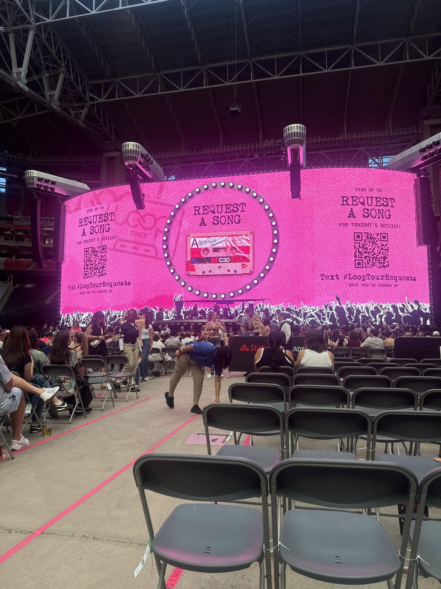 Real Fan View taken from Floor J at State Farm Stadium by Shari H