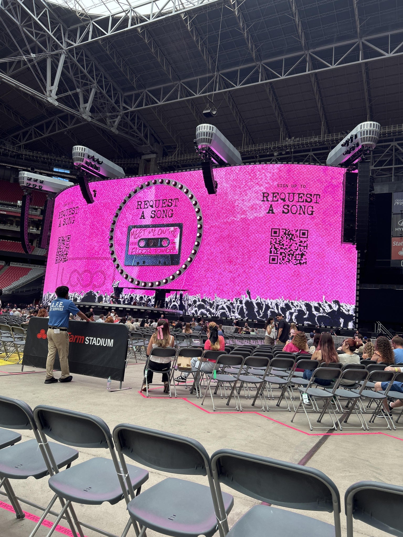 Real Fan View taken from Floor K at State Farm Stadium by Scott N