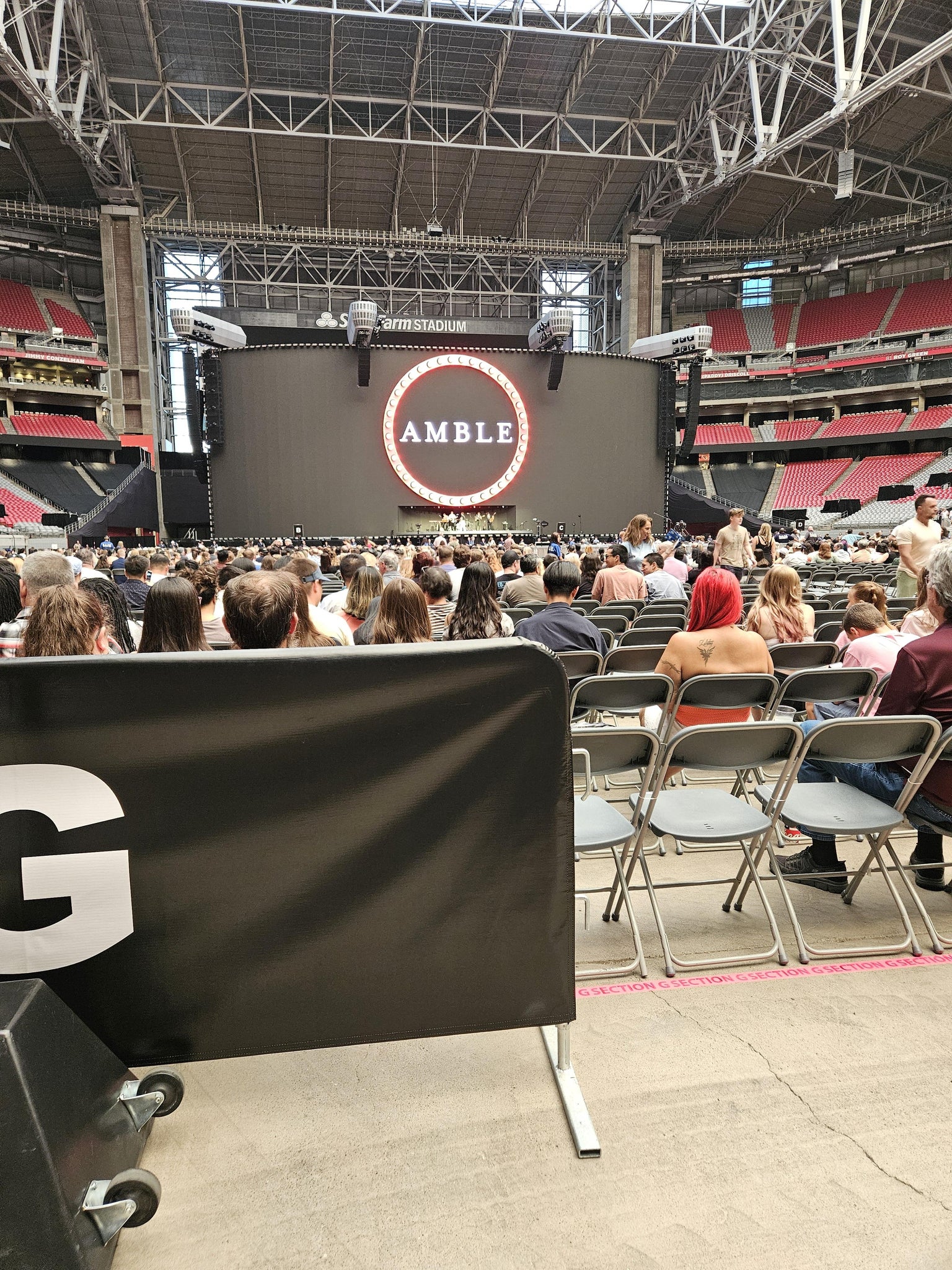 Real Fan View taken from Floor L at State Farm Stadium by Leah B