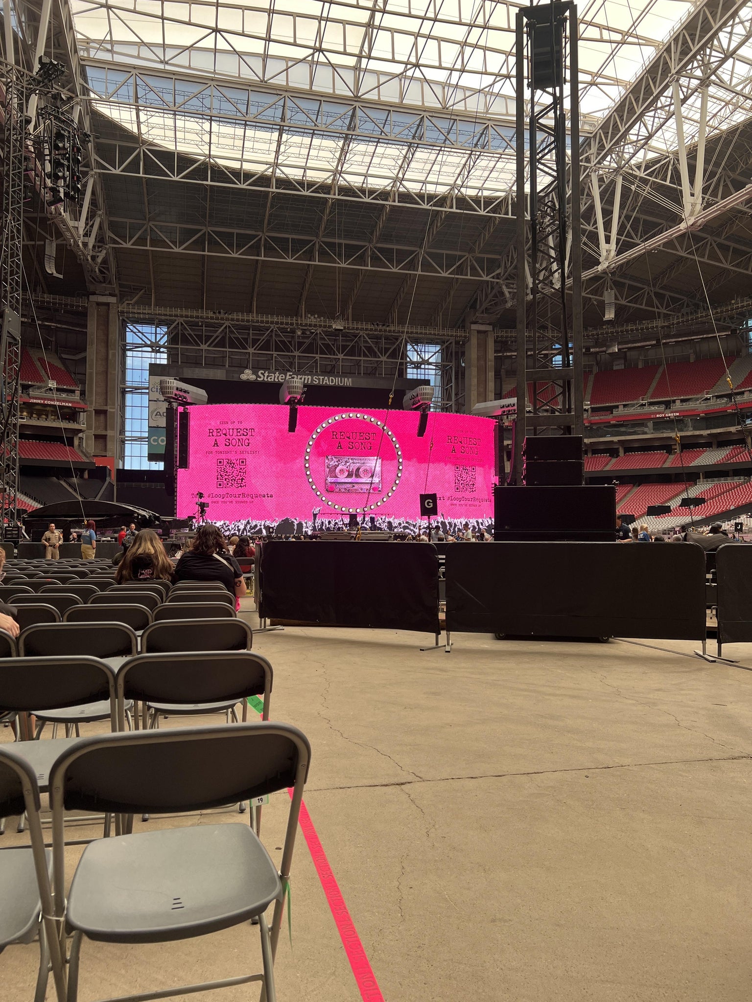 Real Fan View taken from Floor L at State Farm Stadium by Destiny L