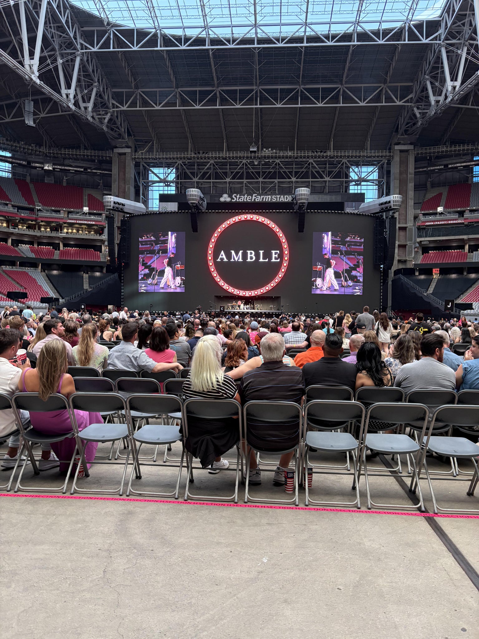 Real Fan View taken from Floor M ADA at State Farm Stadium by Kayla D