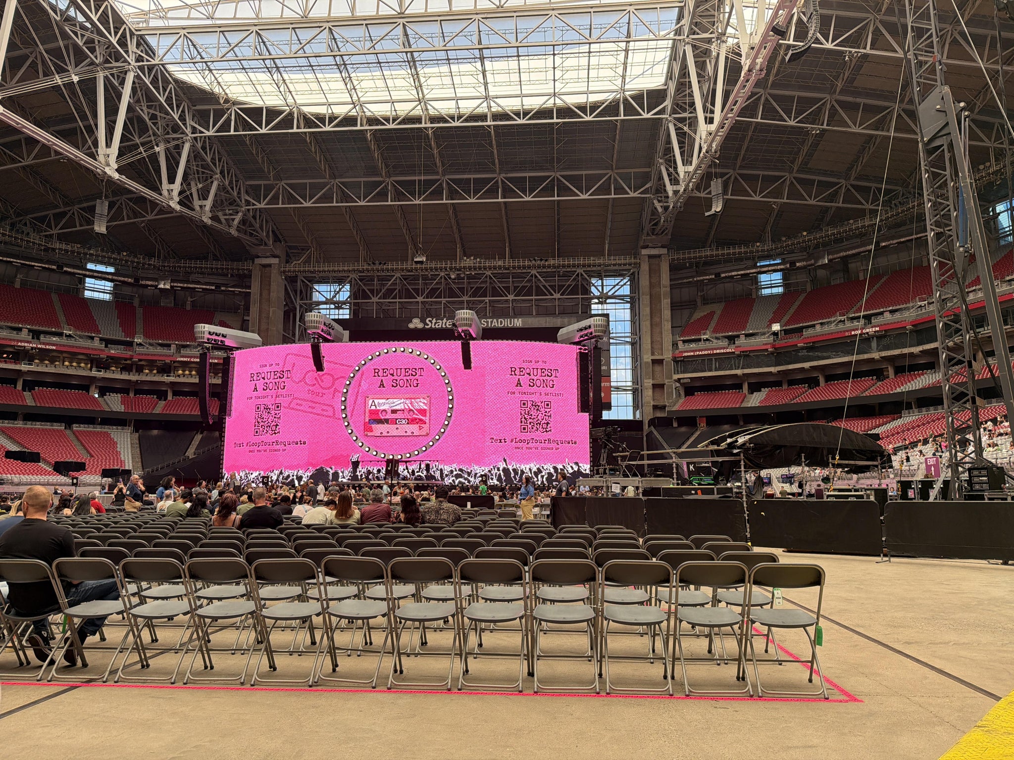 Real Fan View taken from Floor N at State Farm Stadium by Peter J