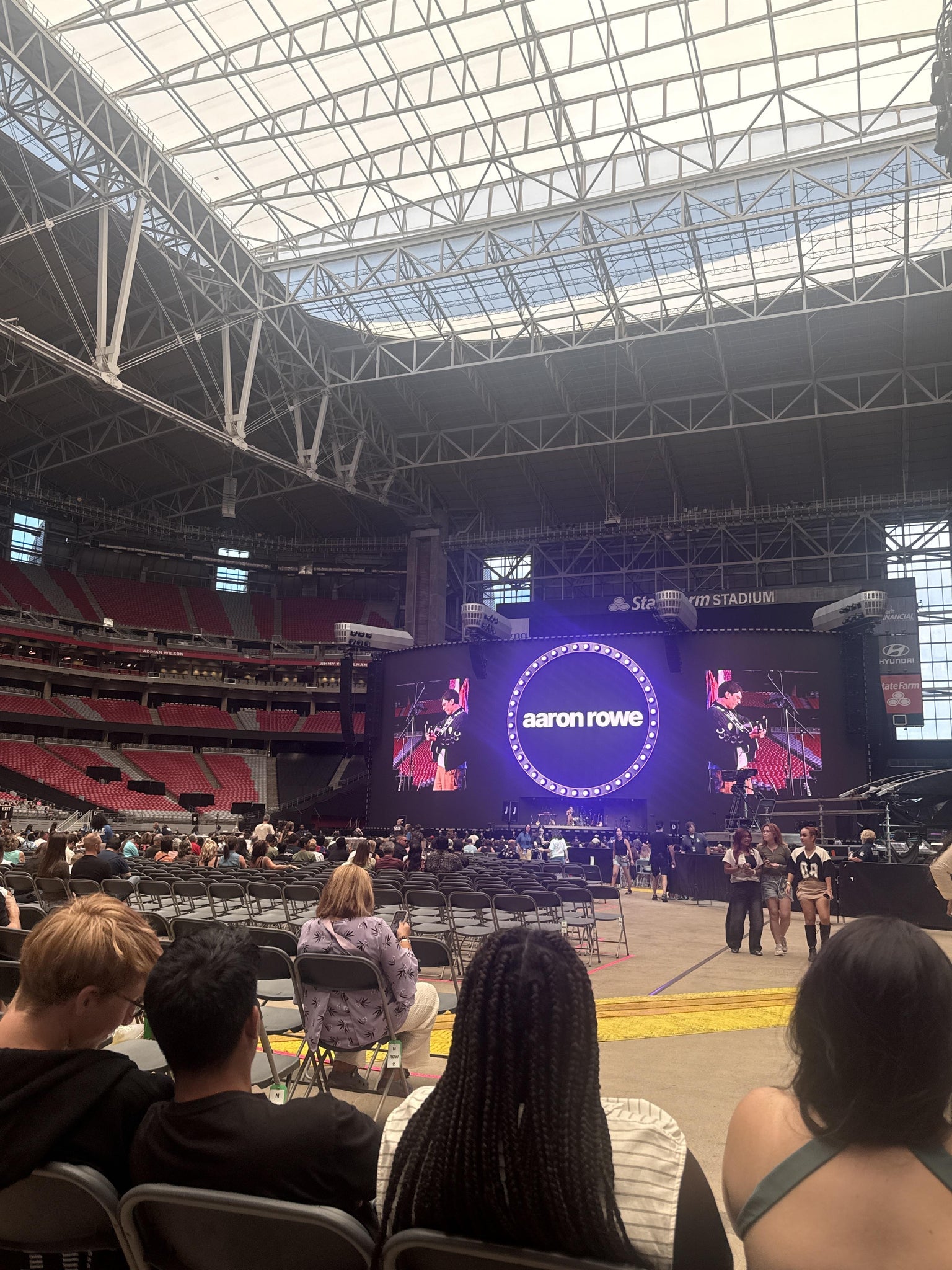 Real Fan View taken from Floor N at State Farm Stadium by Ally P