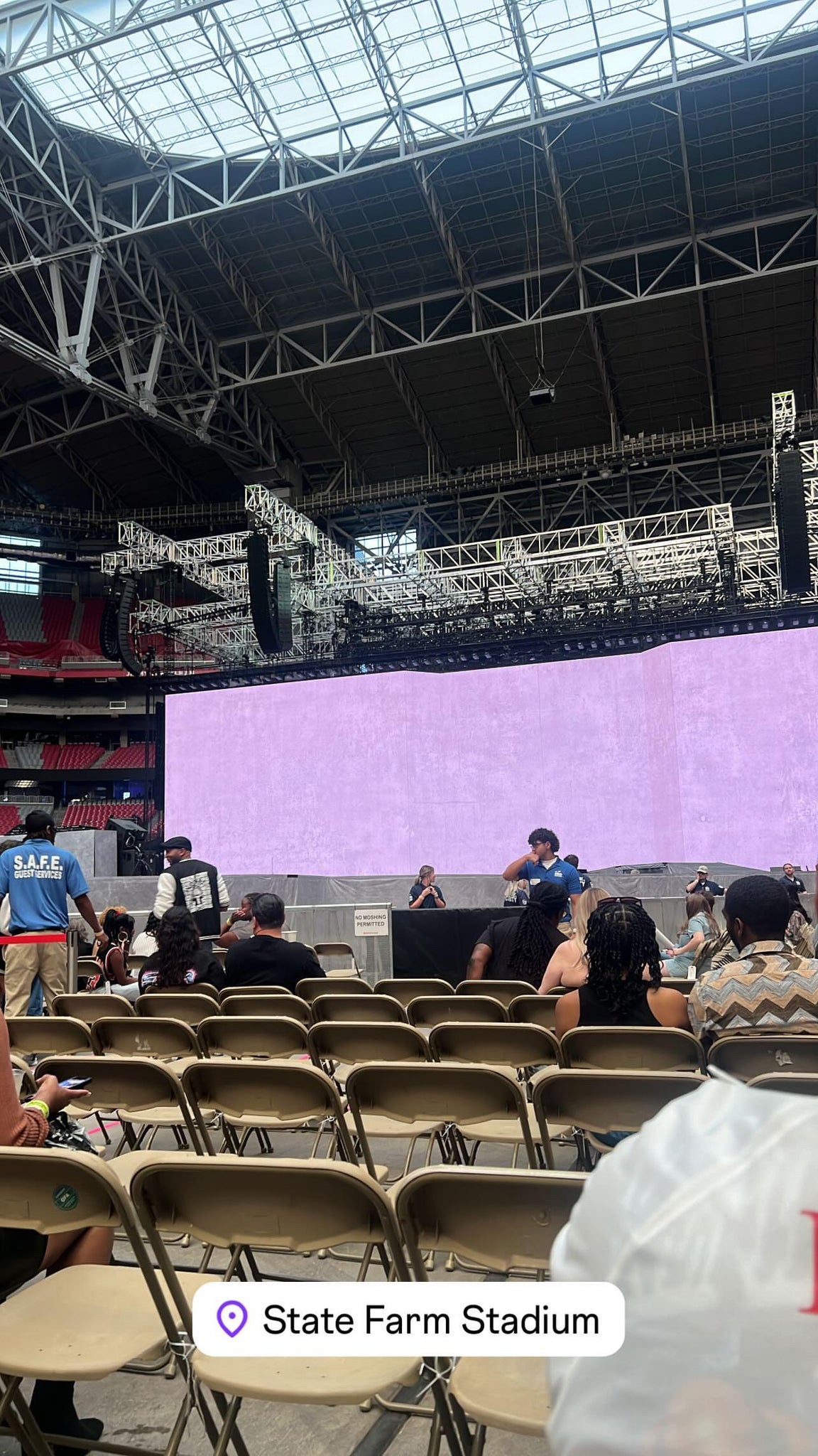 Real Fan View taken from Section G at State Farm Stadium by Karen G