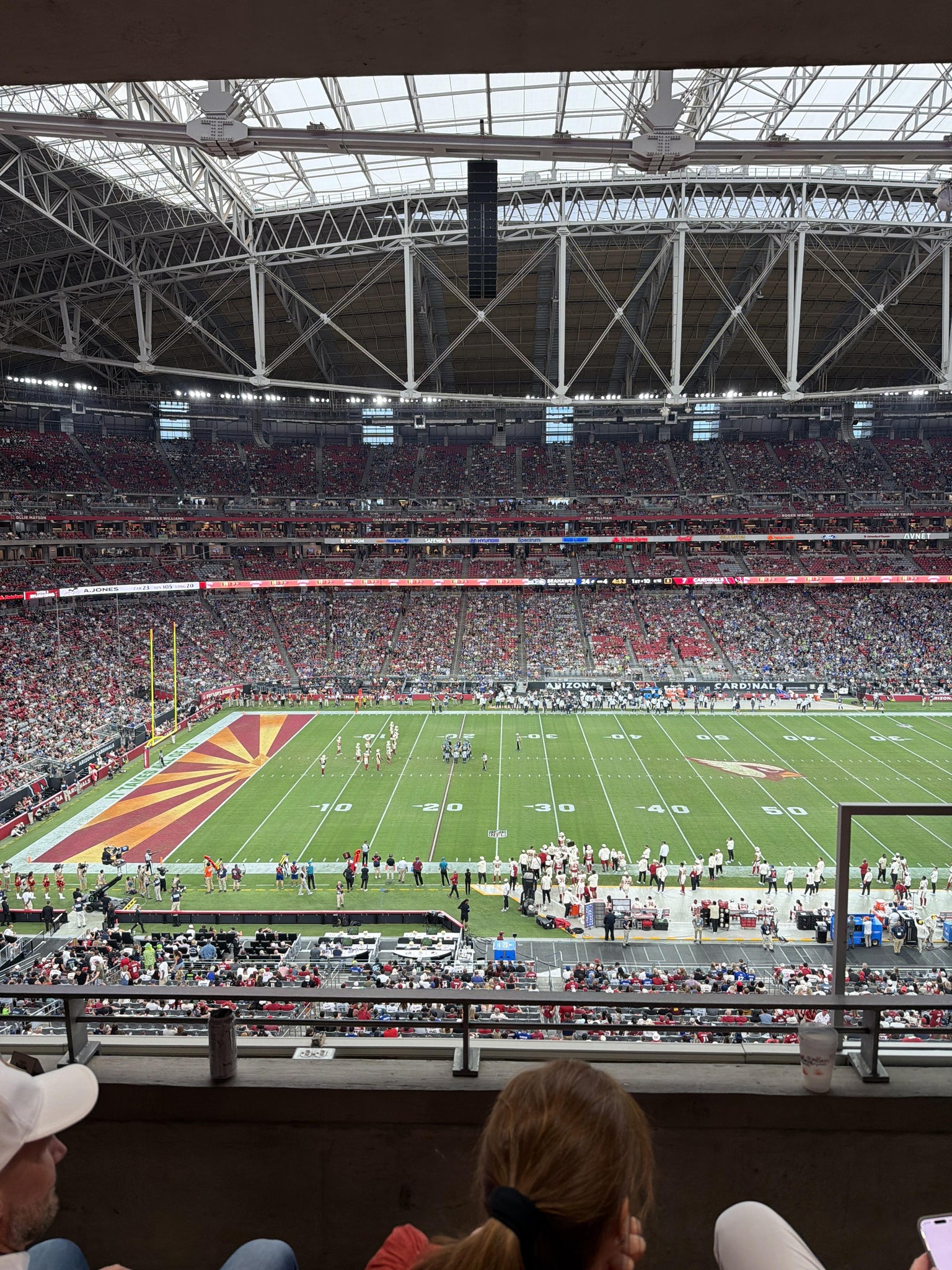 Real Fan View taken from Section L 308 at State Farm Stadium by Danielle S