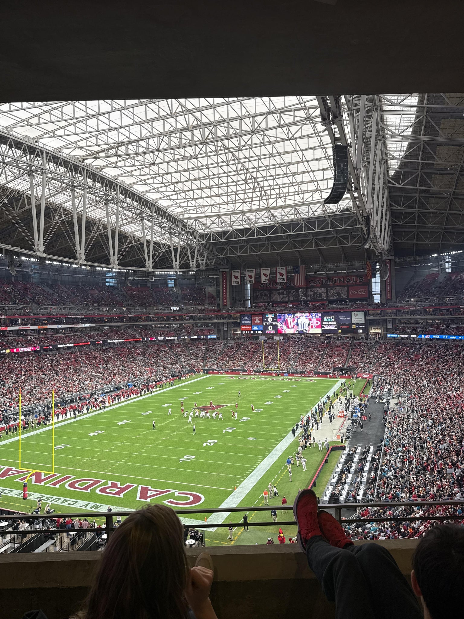 Real Fan View taken from Section L 370 at State Farm Stadium by Jose R