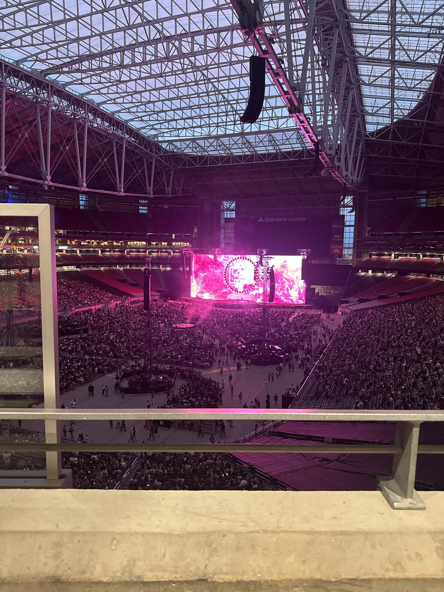 Real Fan View taken from Loft 327 at State Farm Stadium by Lofton L