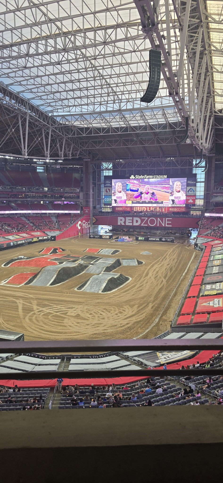 Real Fan View taken from Loft 327 at State Farm Stadium by Michael C