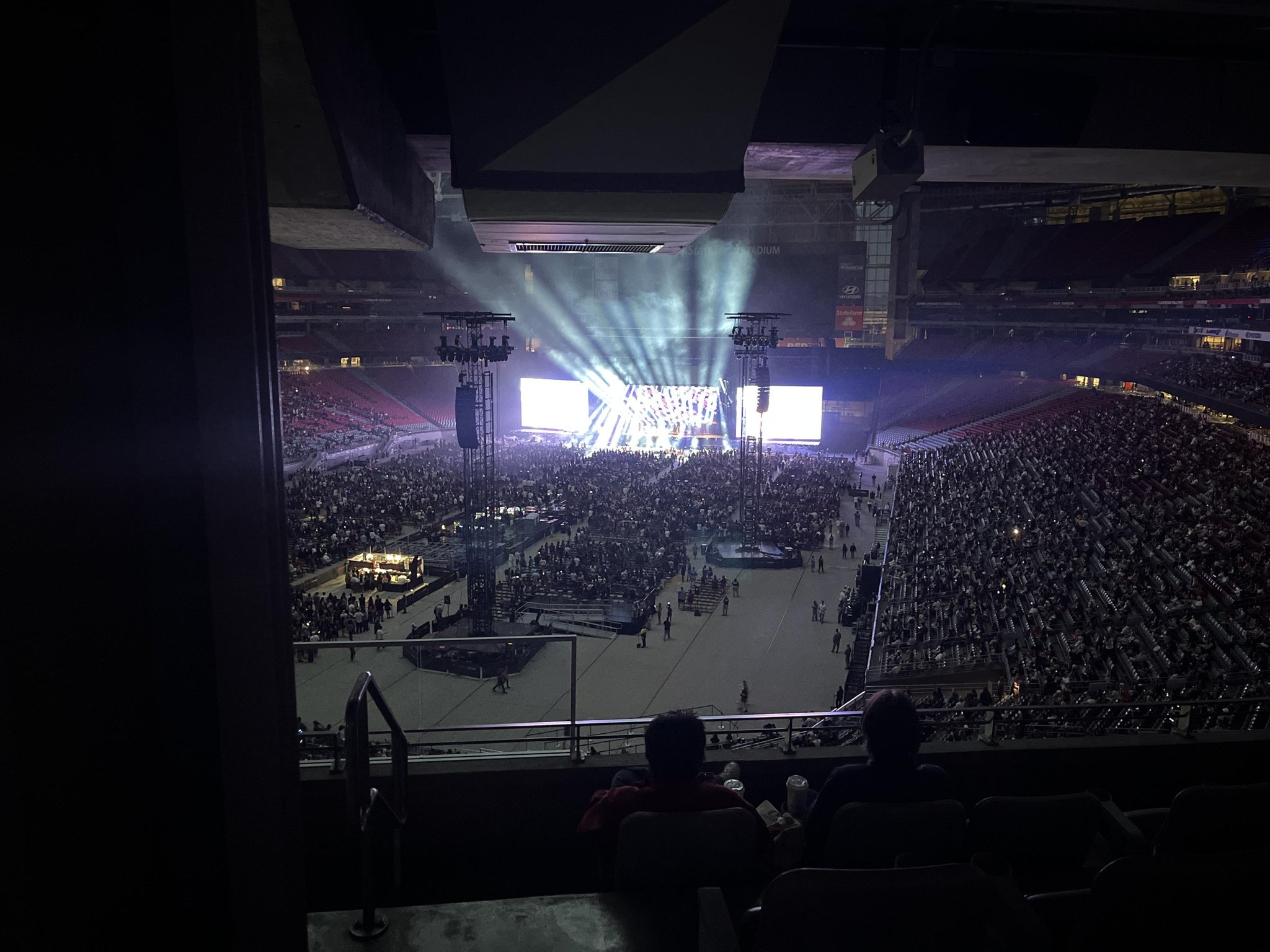 Real Fan View taken from Loft 327 at State Farm Stadium by Leonette B