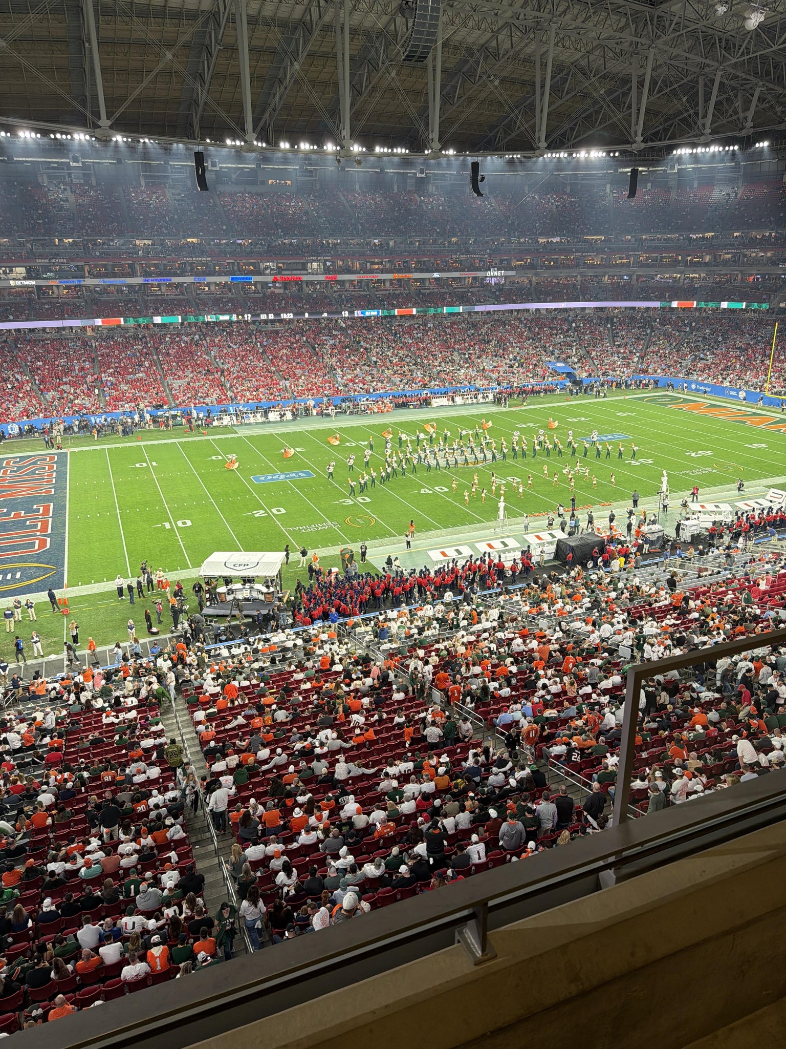 Real Fan View taken from Loft 360 at State Farm Stadium by Marques Z