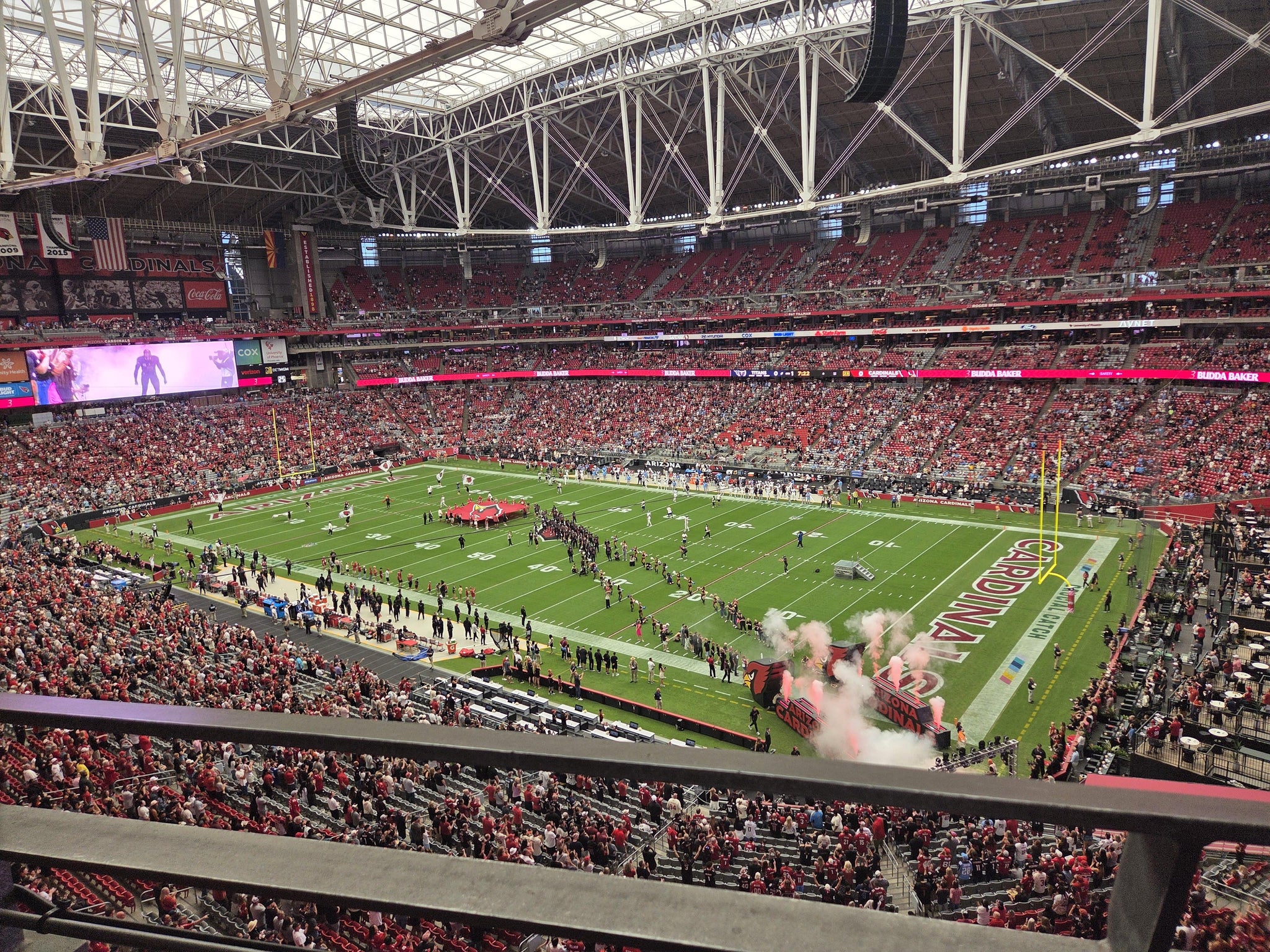 Real Fan View taken from Ring Of Honor 405 at State Farm Stadium by Martin G