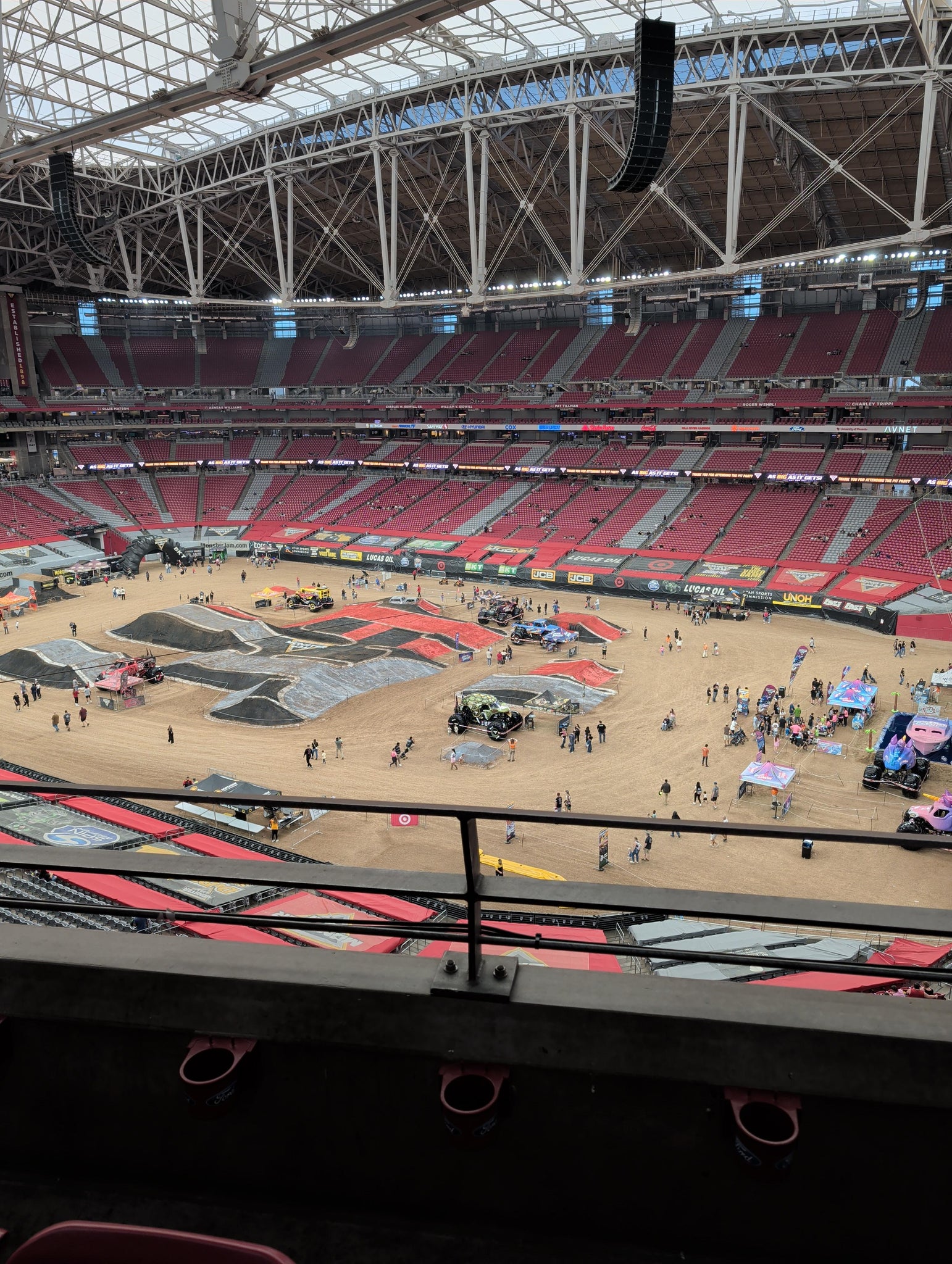Real Fan View taken from Ring Of Honor 405 at State Farm Stadium by Anonymous User