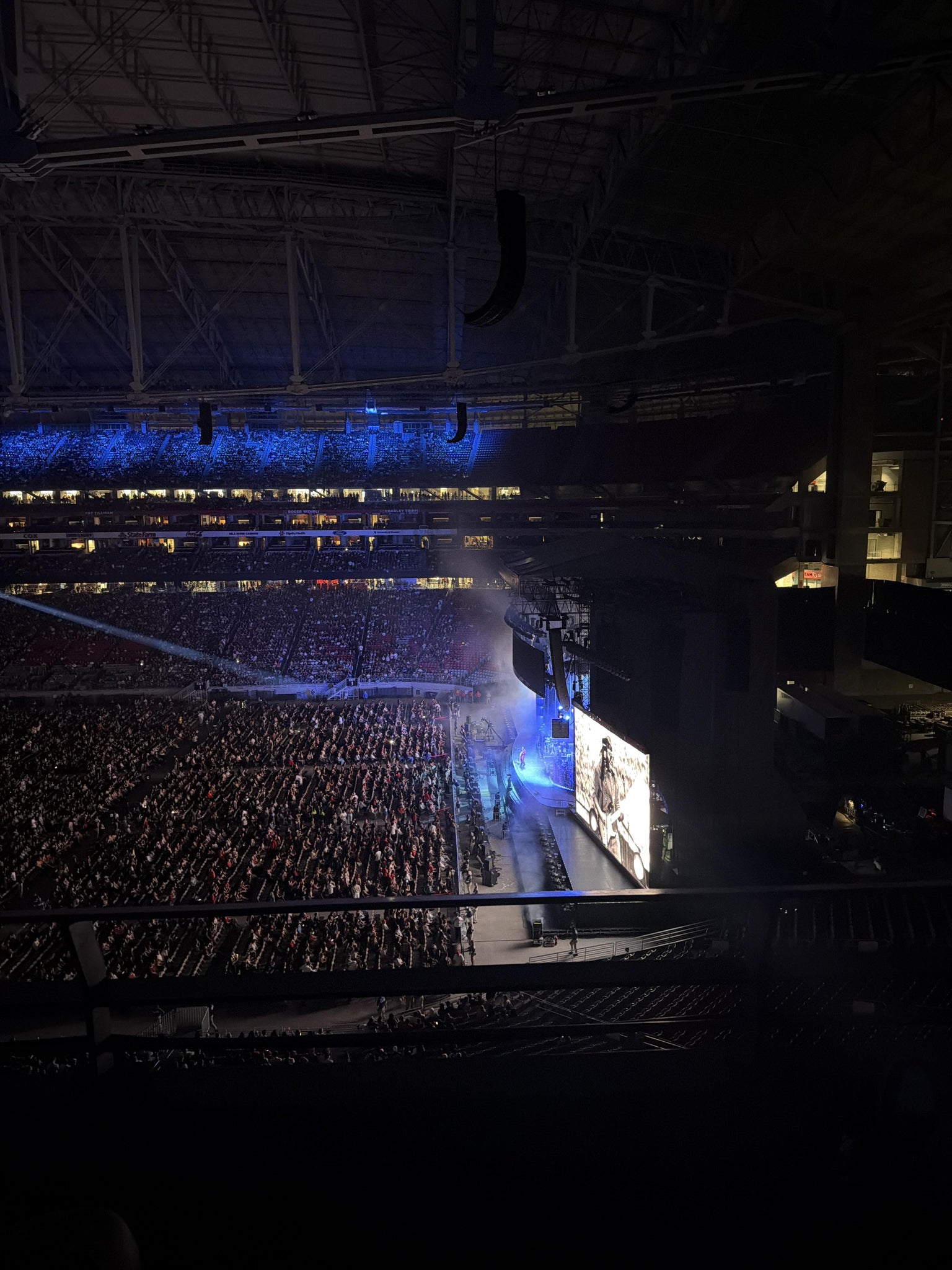 Real Fan View taken from Ring Of Honor 407 at State Farm Stadium by Fernanda G