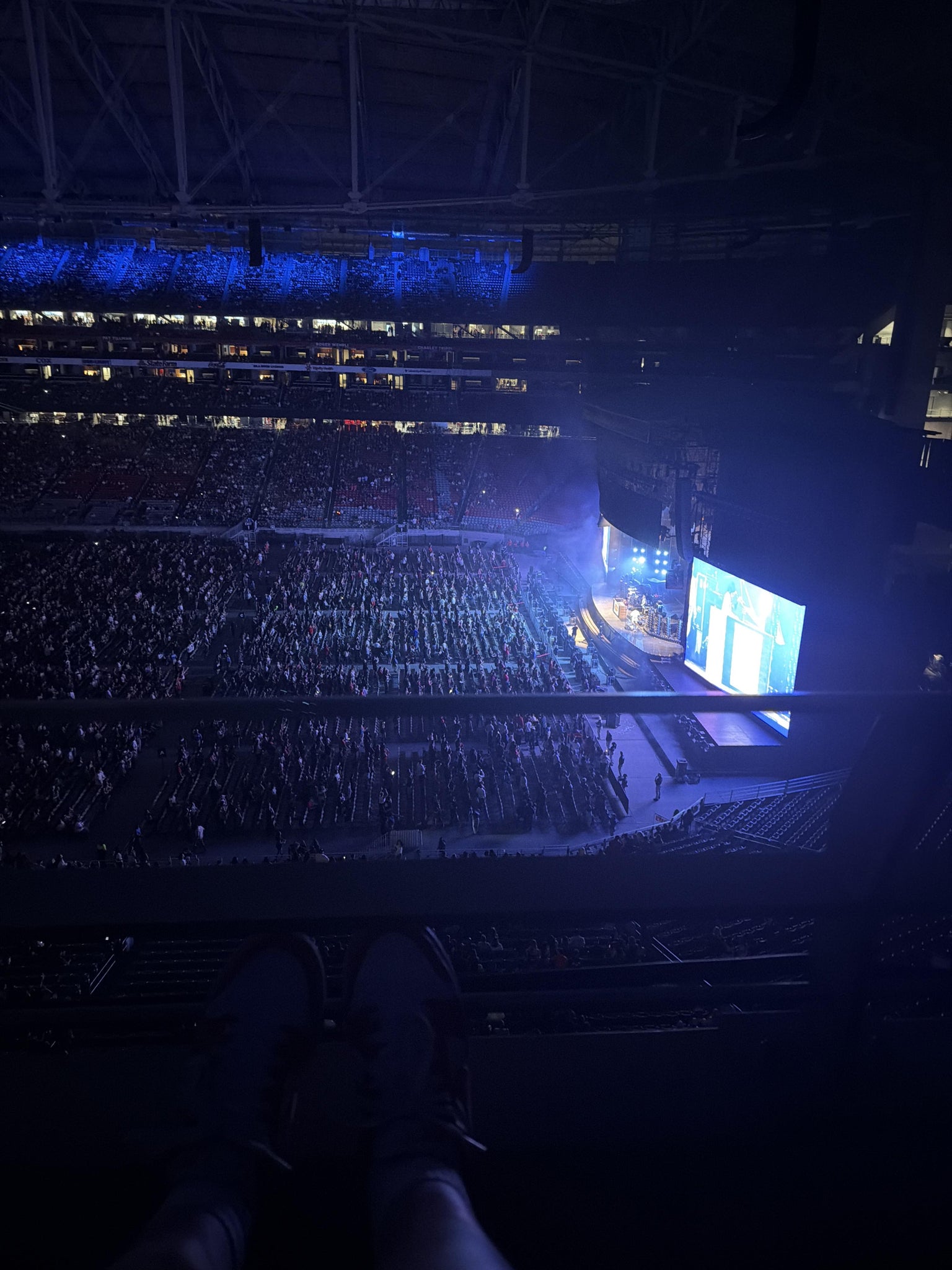 Real Fan View taken from Ring Of Honor 408 at State Farm Stadium by Ally M