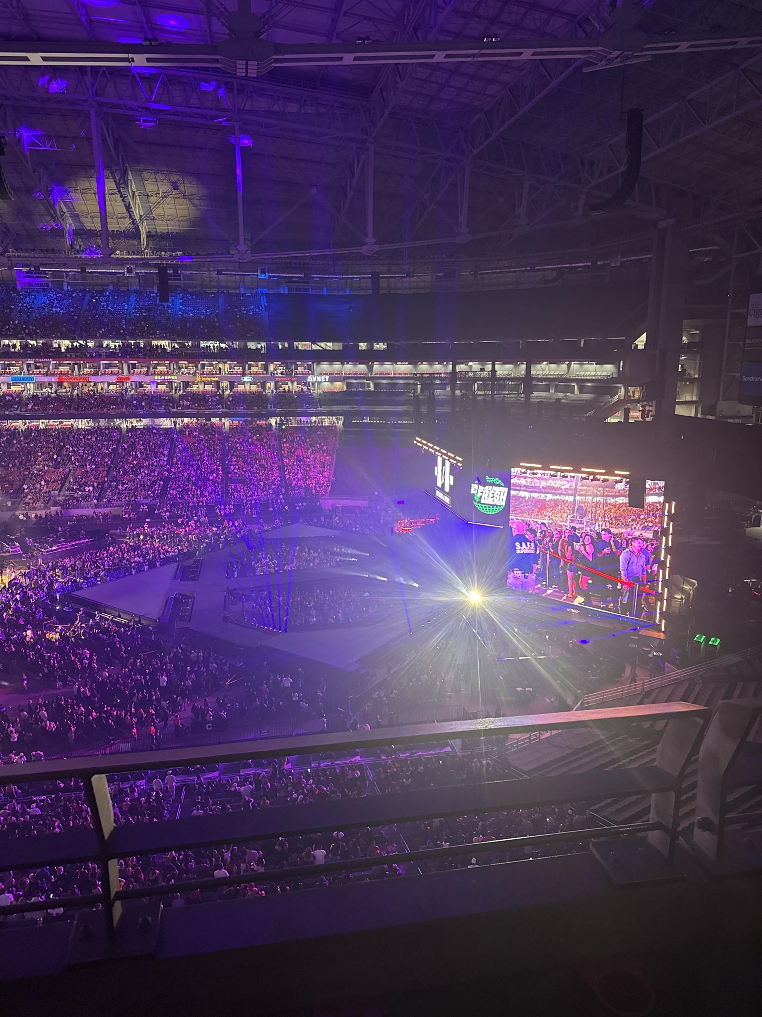 Real Fan View taken from Ring Of Honor 409 at State Farm Stadium by Emma M