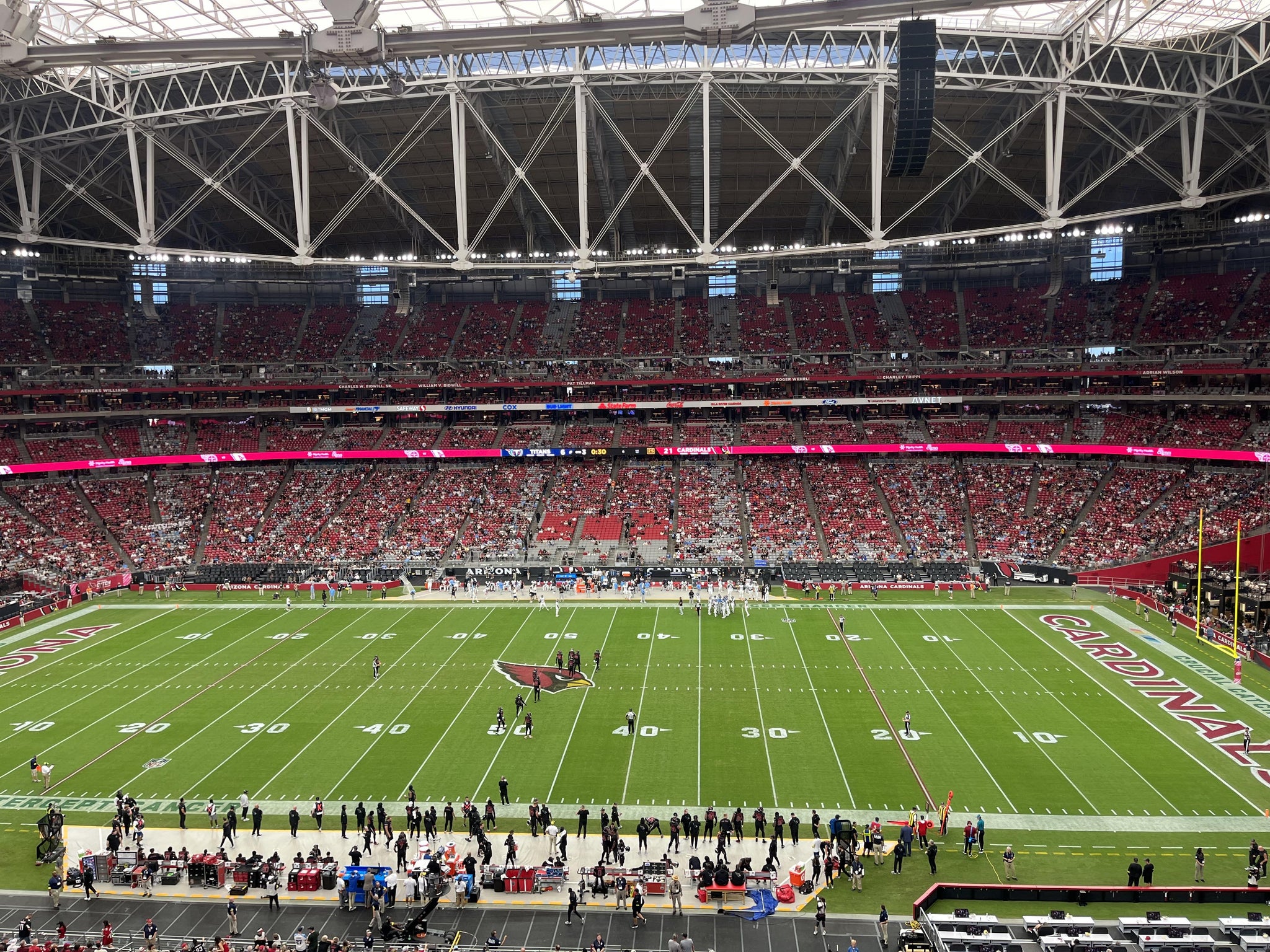 Real Fan View taken from Ring Of Honor 411 at State Farm Stadium by Joseph L
