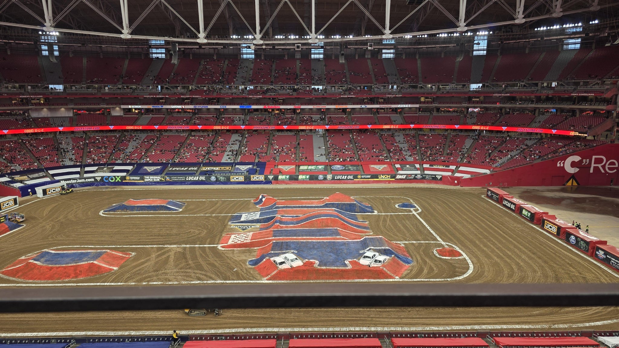 Real Fan View taken from Ring Of Honor 411 at State Farm Stadium by Janice T