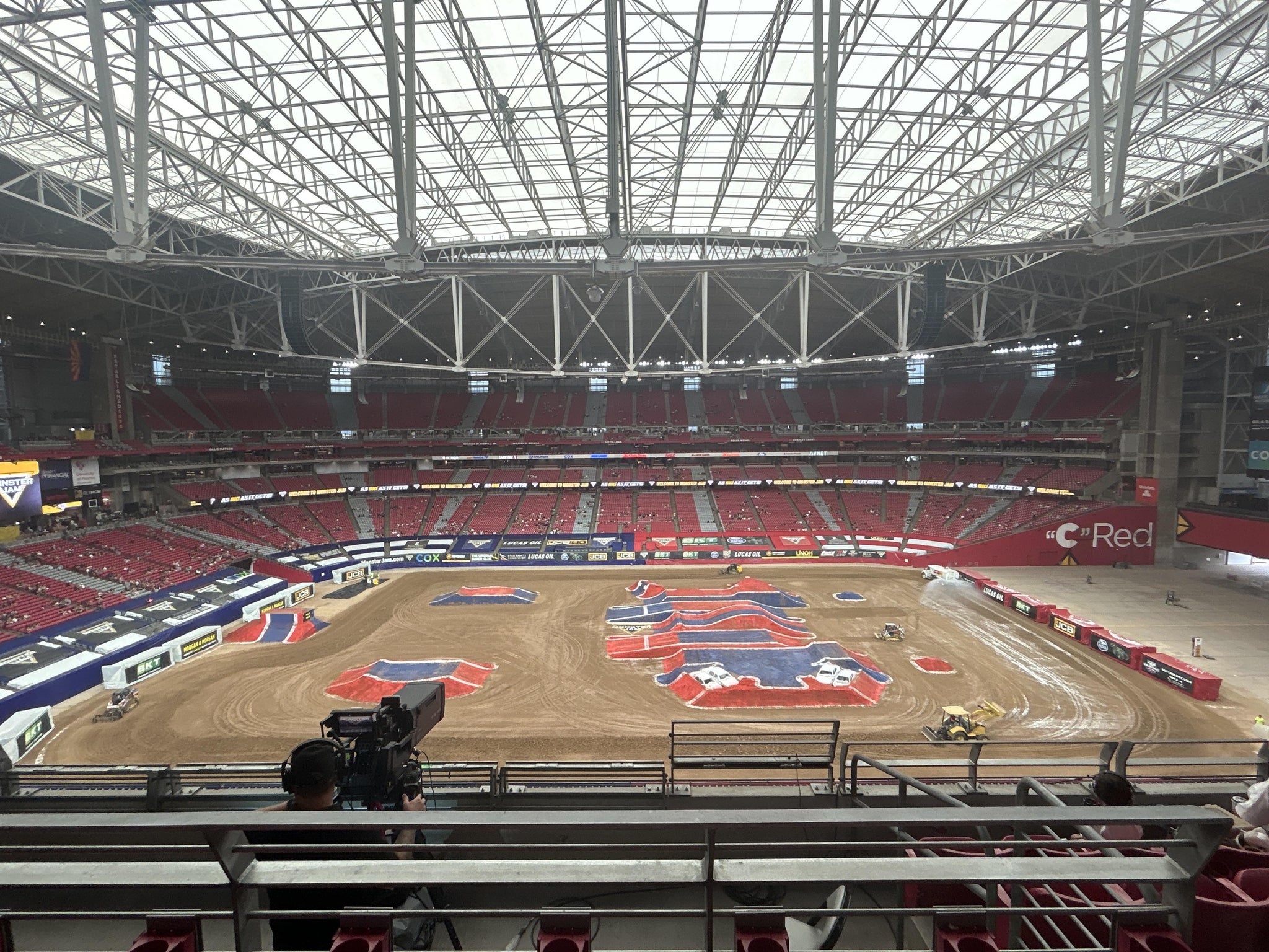 Real Fan View taken from Ring Of Honor 412 at State Farm Stadium by Alma H
