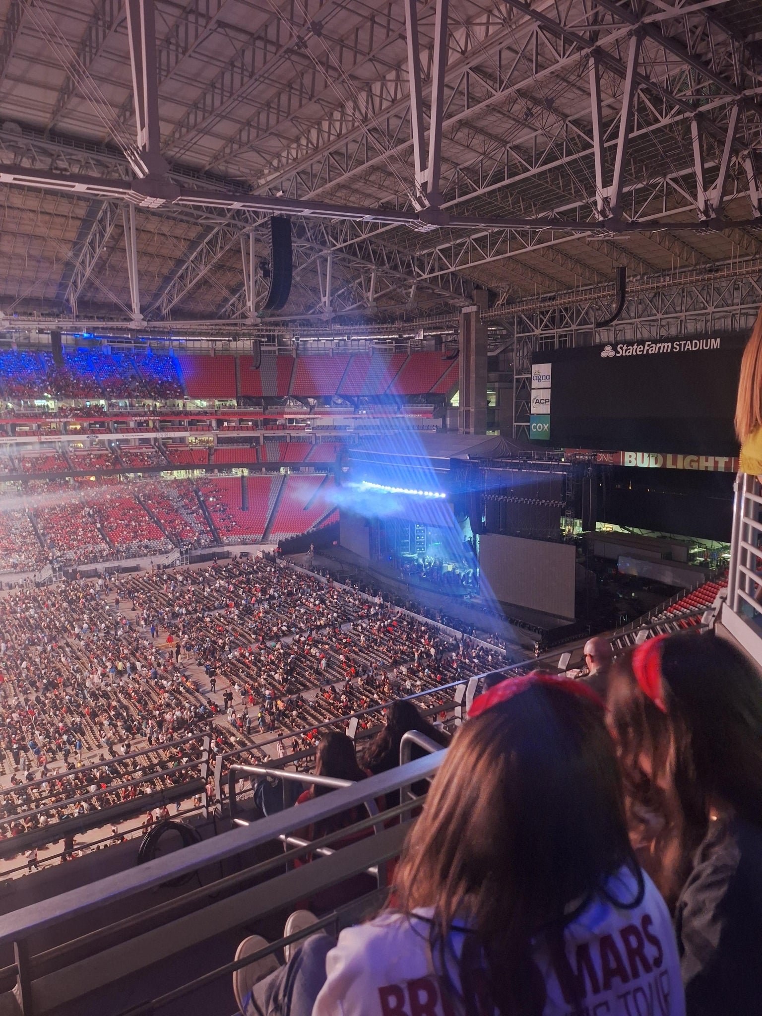 Real Fan View taken from Ring Of Honor 412 at State Farm Stadium by Patricia V