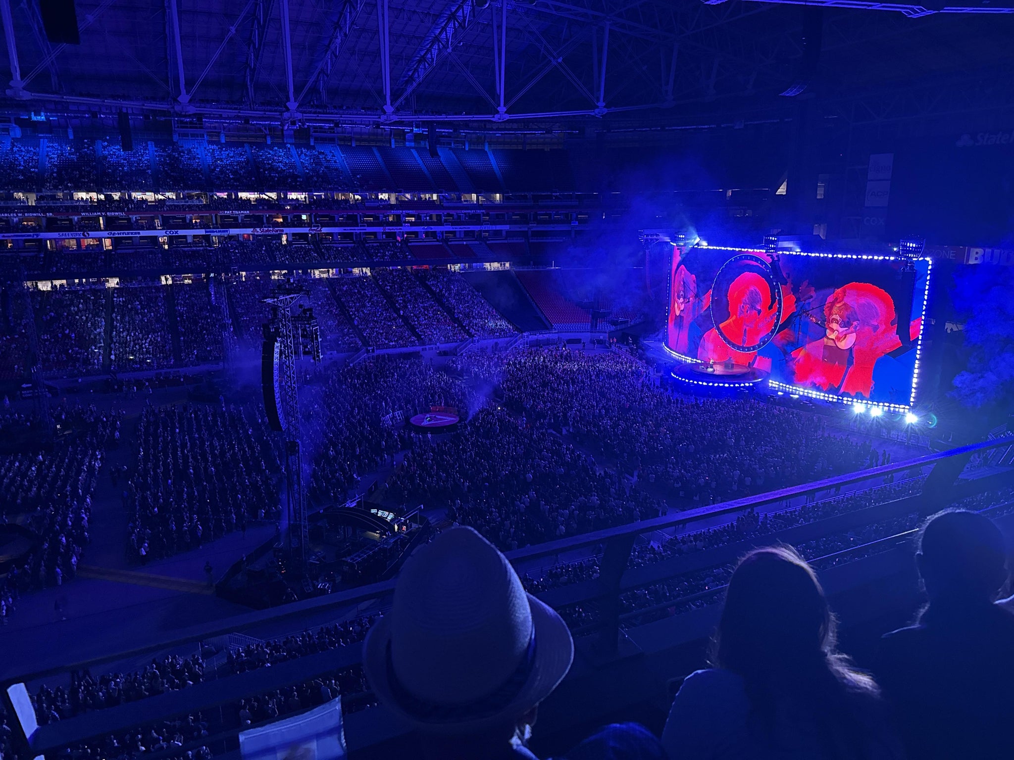 Real Fan View taken from Ring Of Honor 414 at State Farm Stadium by Elenee D