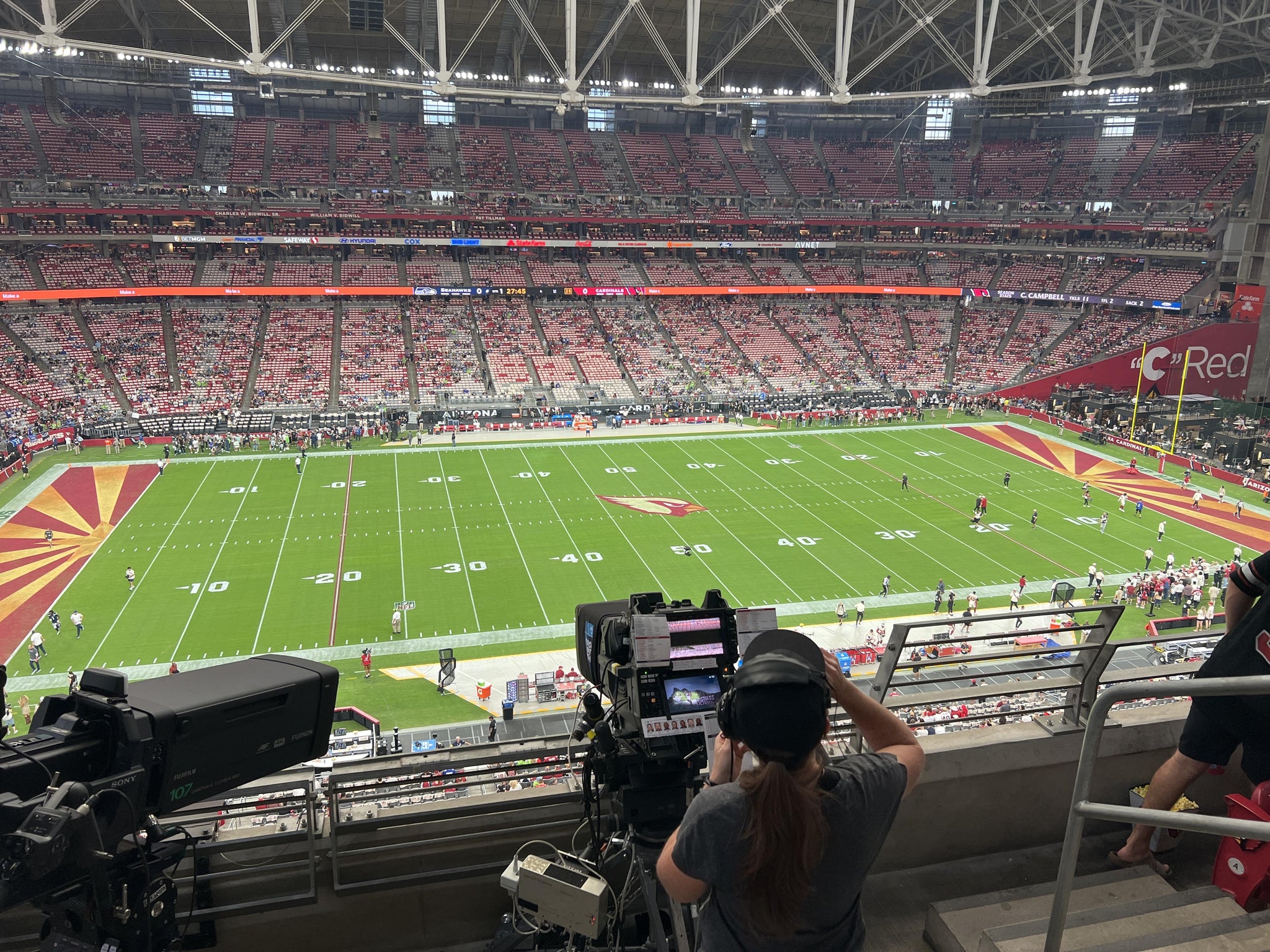 Real Fan View taken from Ring Of Honor 415 at State Farm Stadium by Daryl S