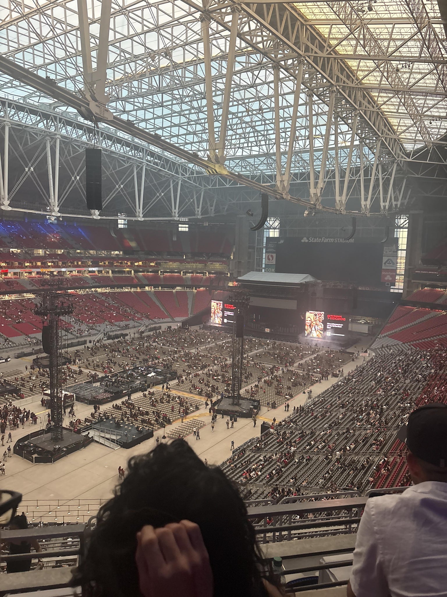 Real Fan View taken from Ring Of Honor 421 at State Farm Stadium by Lucy B