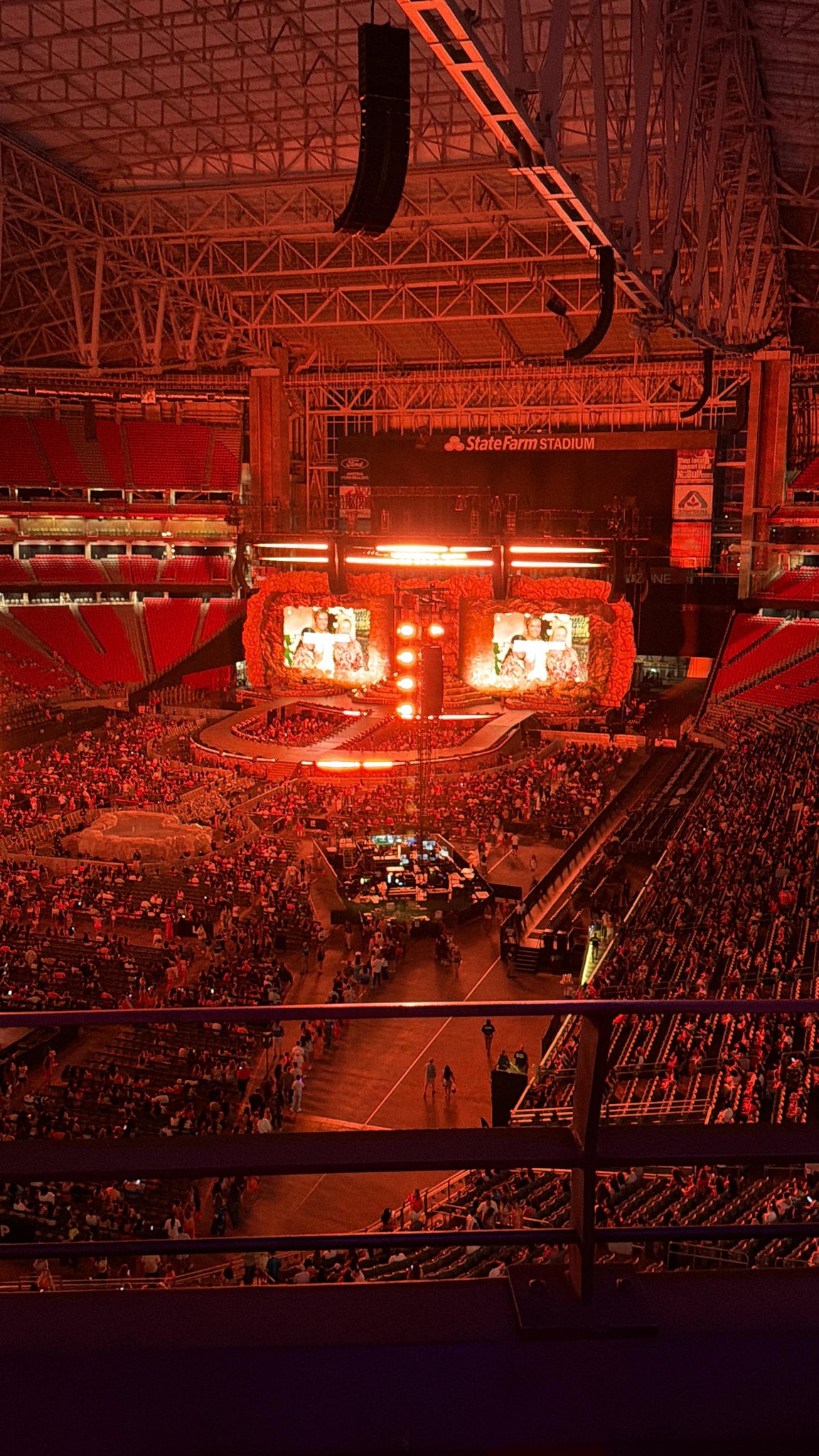 Real Fan View taken from Ring Of Honor 423 at State Farm Stadium by Rosalina L