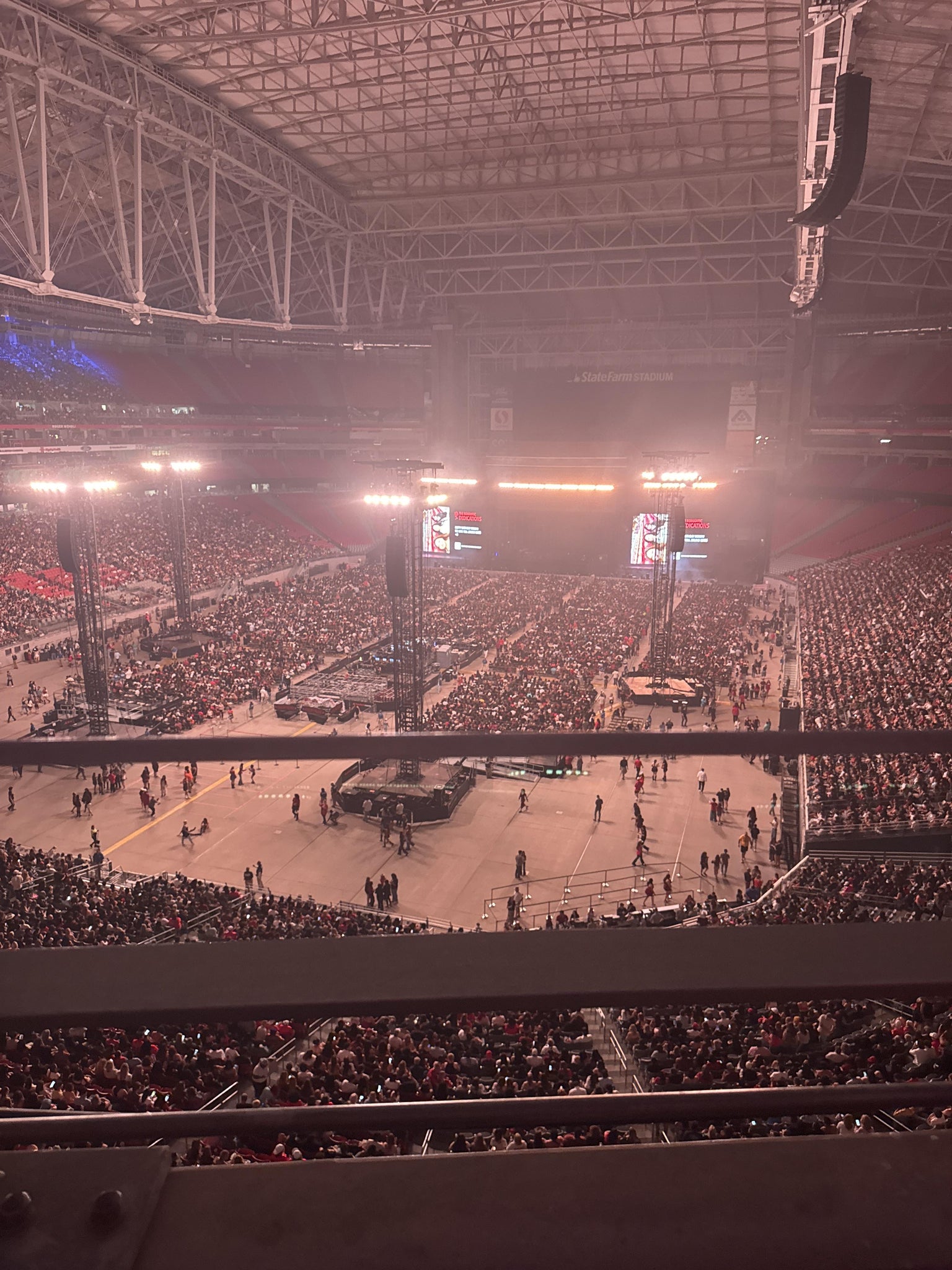 Real Fan View taken from Ring Of Honor 424 at State Farm Stadium by Caroline M
