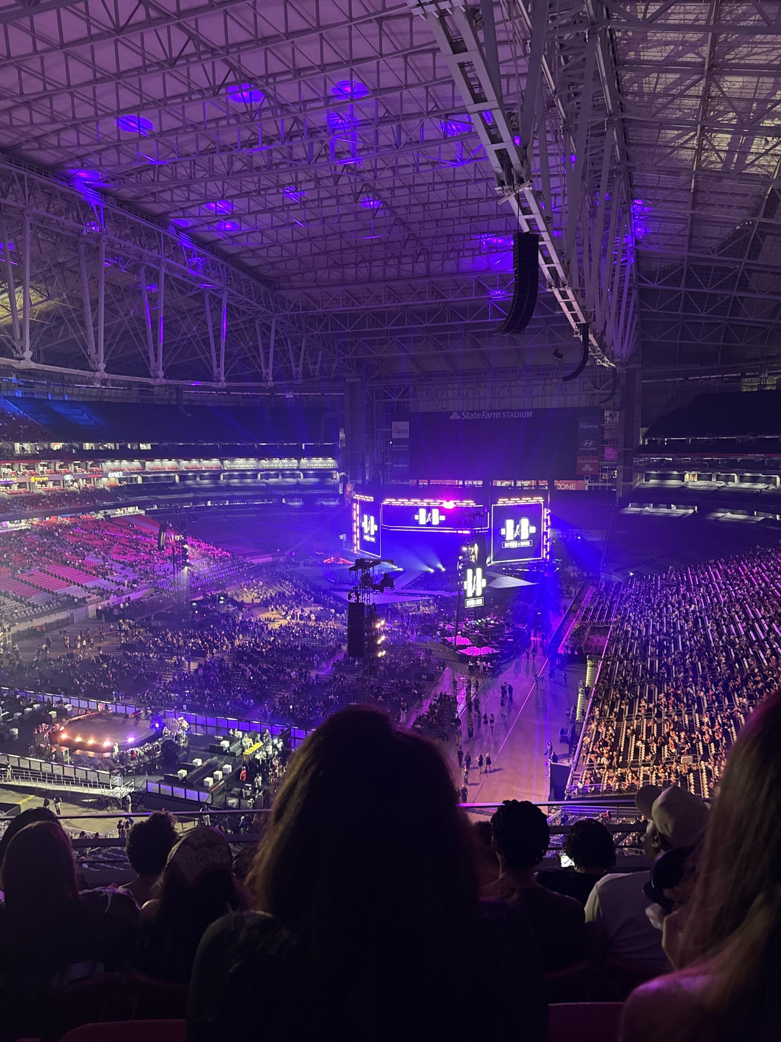 Real Fan View taken from Ring Of Honor 424 at State Farm Stadium by Samantha L