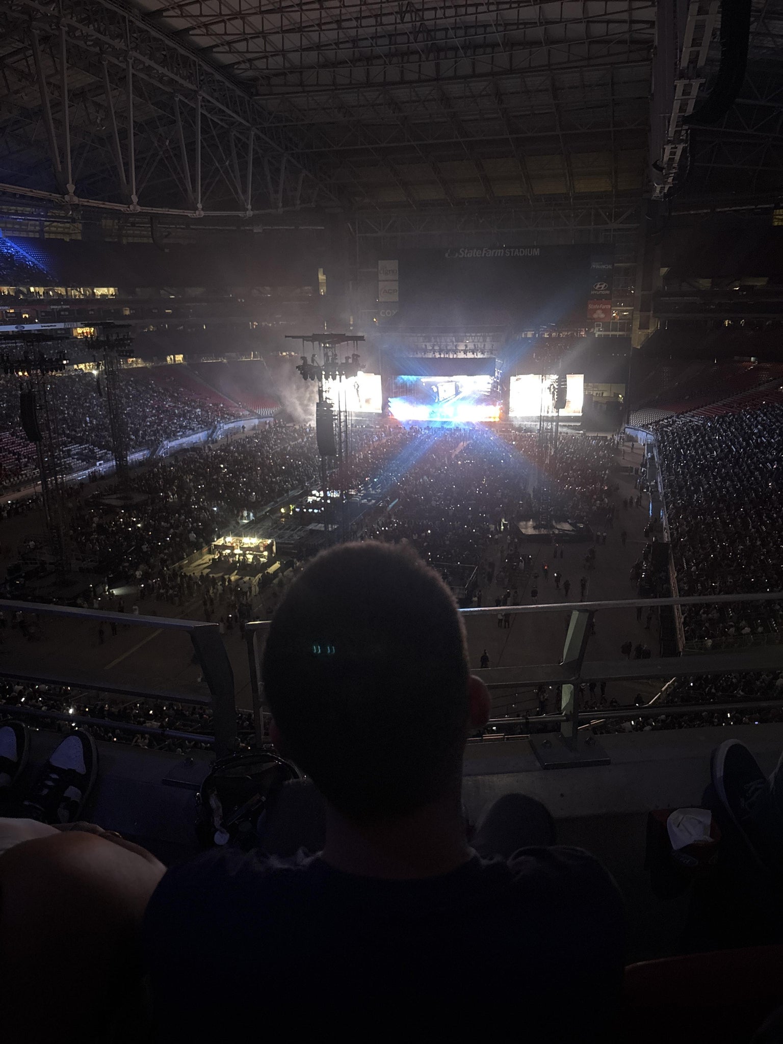 Real Fan View taken from Ring Of Honor 425 at State Farm Stadium by Arianna A