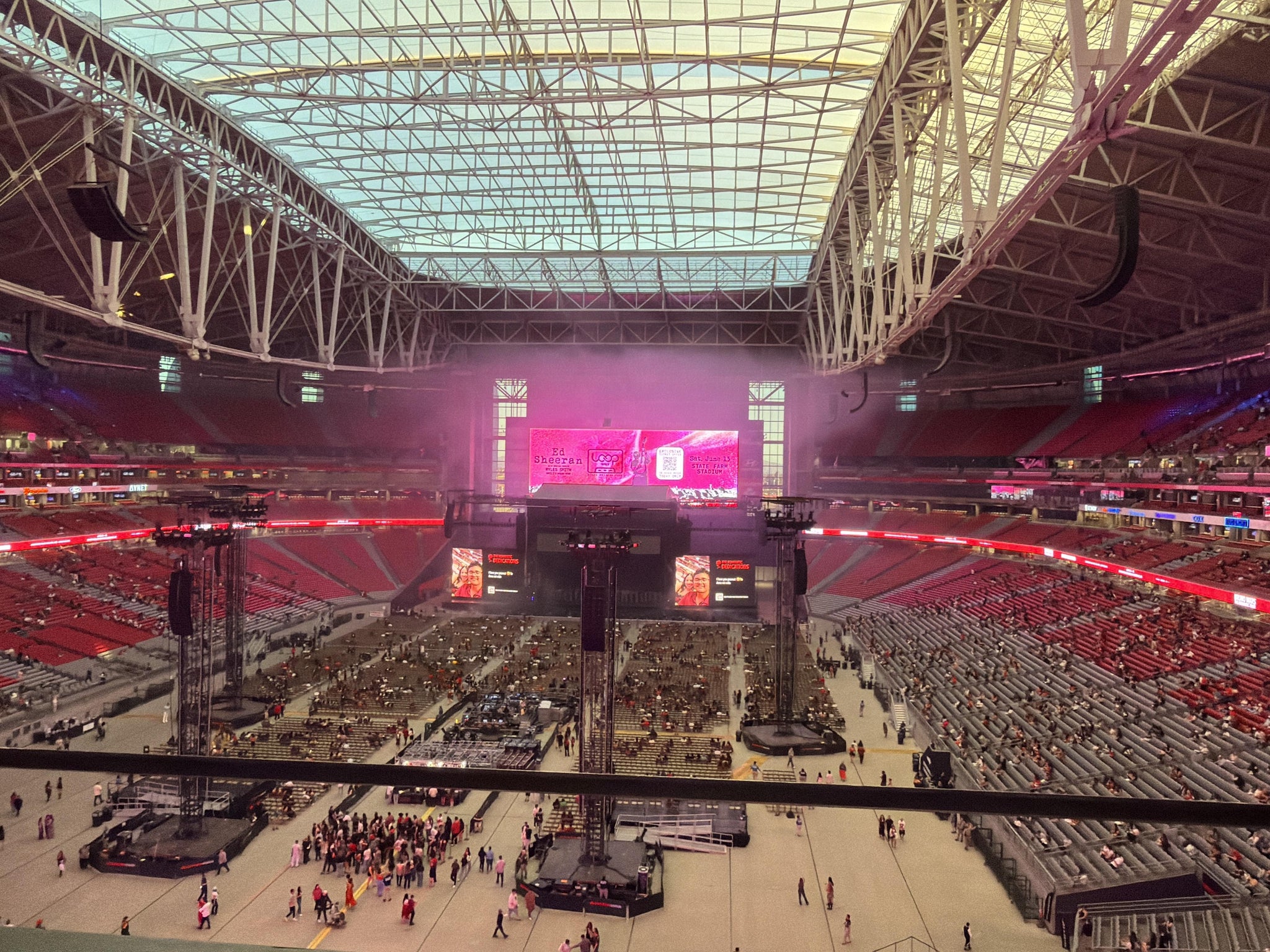 Real Fan View taken from Ring Of Honor 426 at State Farm Stadium by Kirstin B