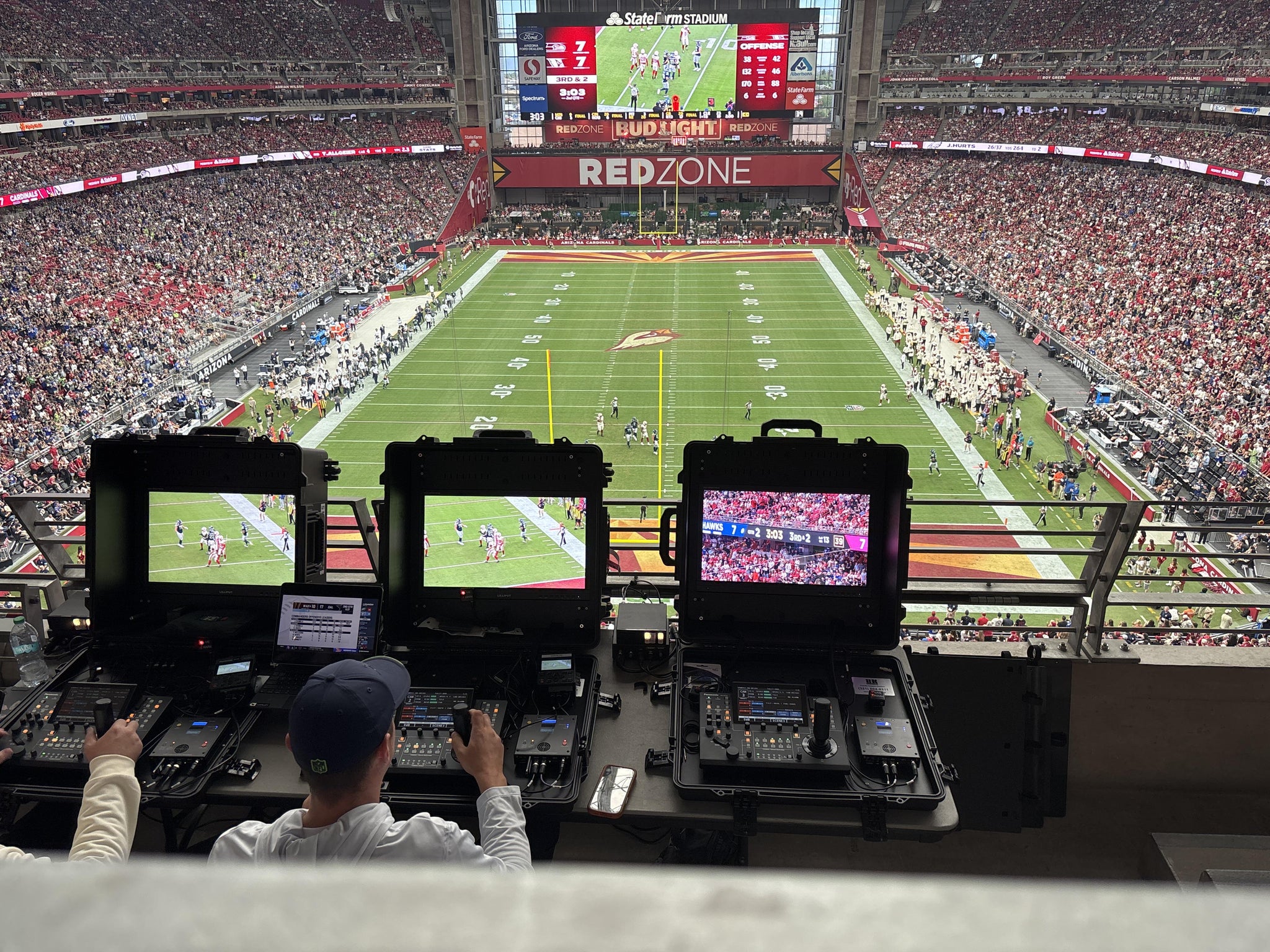 Real Fan View taken from Ring Of Honor 428 at State Farm Stadium by Linda G