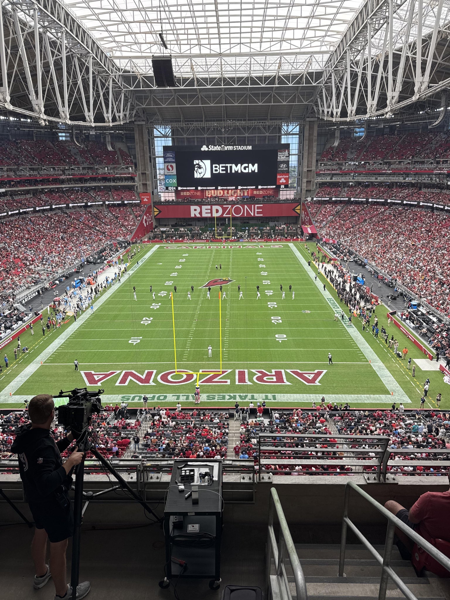 Real Fan View taken from Ring Of Honor 428 at State Farm Stadium by Robert B