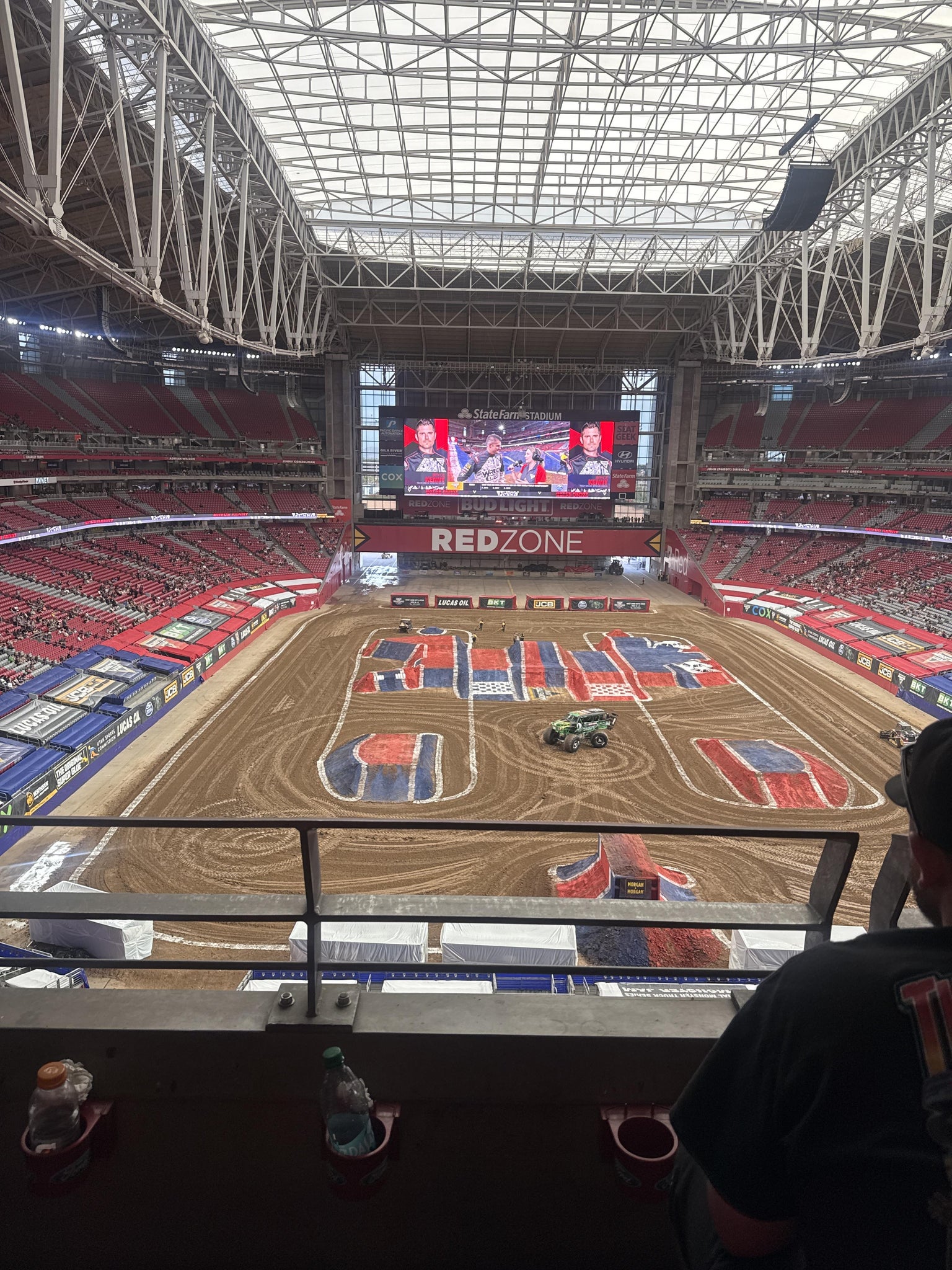 Real Fan View taken from Ring Of Honor 429 at State Farm Stadium by Candace S